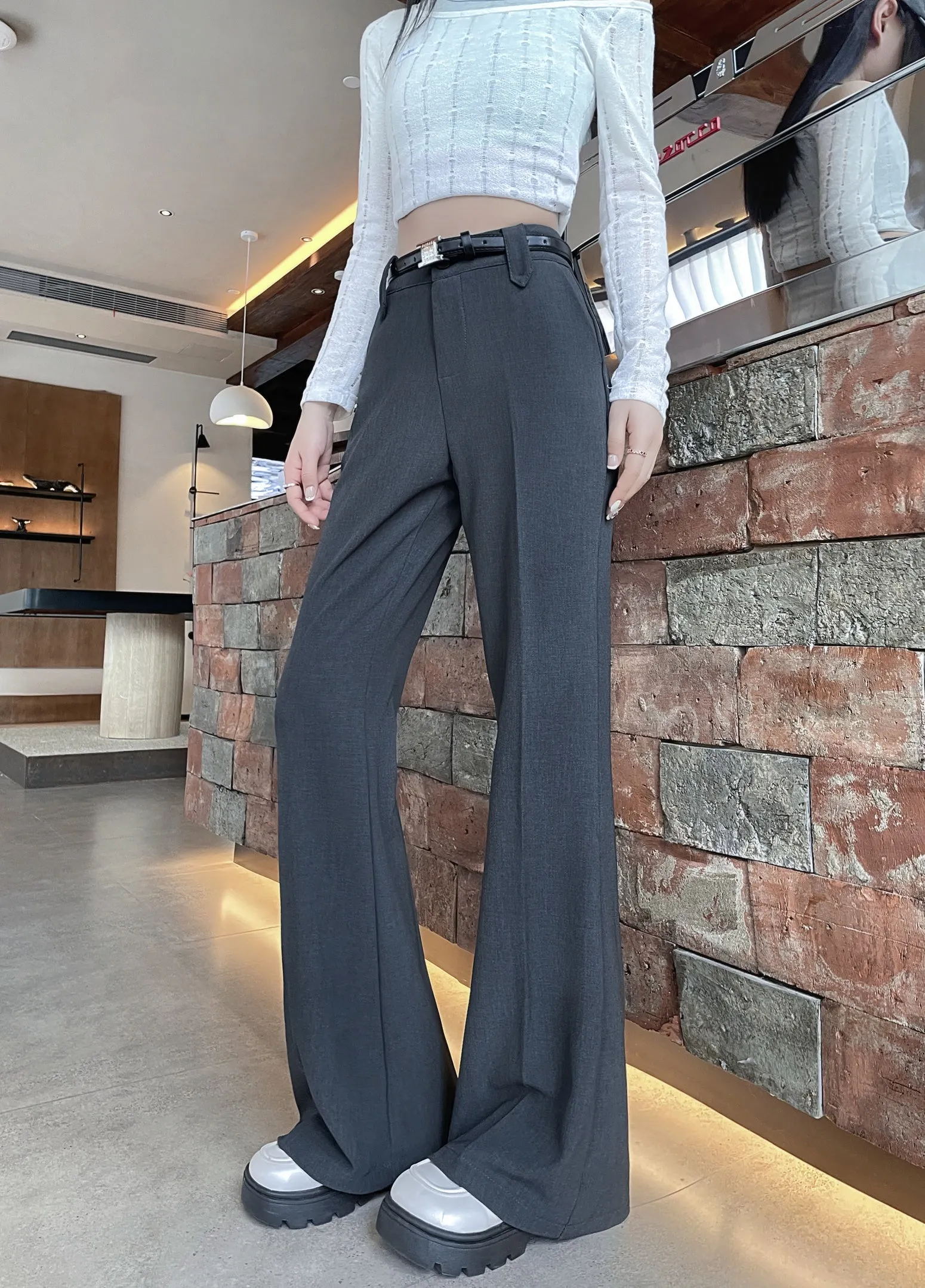 Effortlessly Chic Wide-Leg Straight Leg Pants for Women