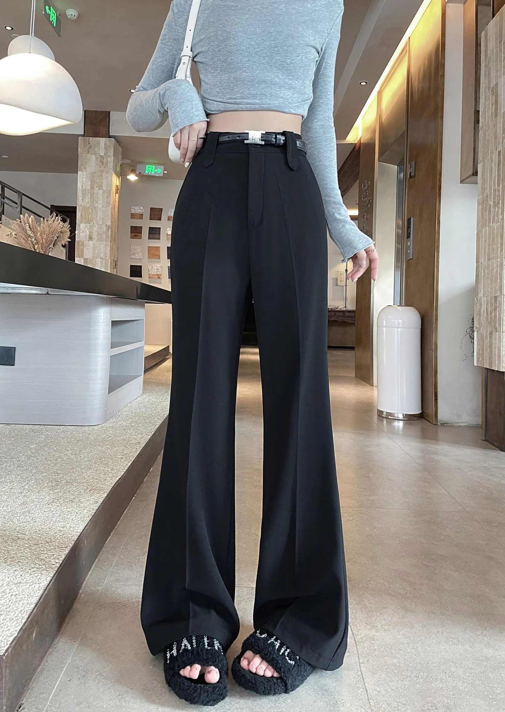 Effortlessly Chic Wide-Leg Straight Leg Pants for Women
