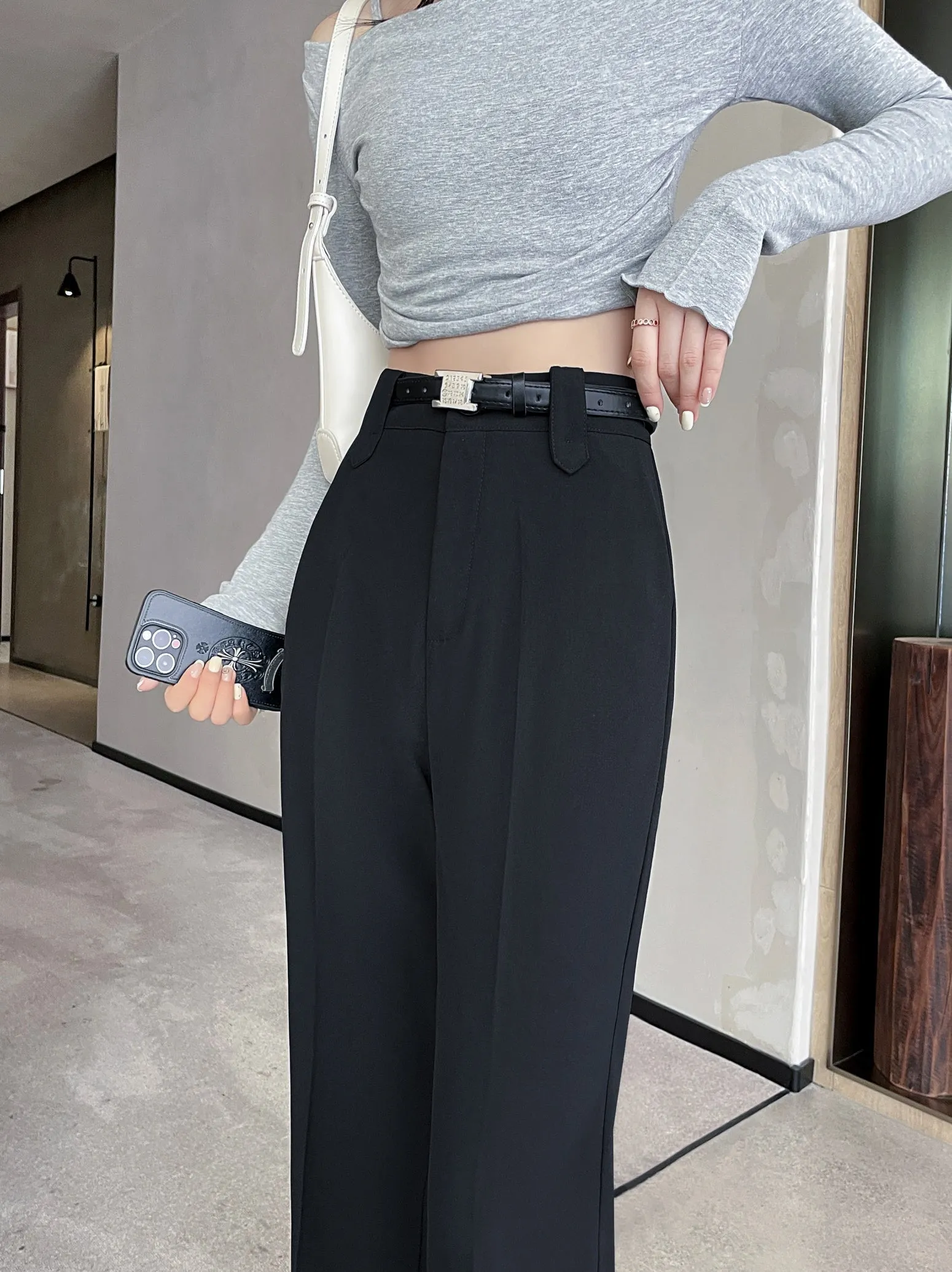 Effortlessly Chic Wide-Leg Straight Leg Pants for Women