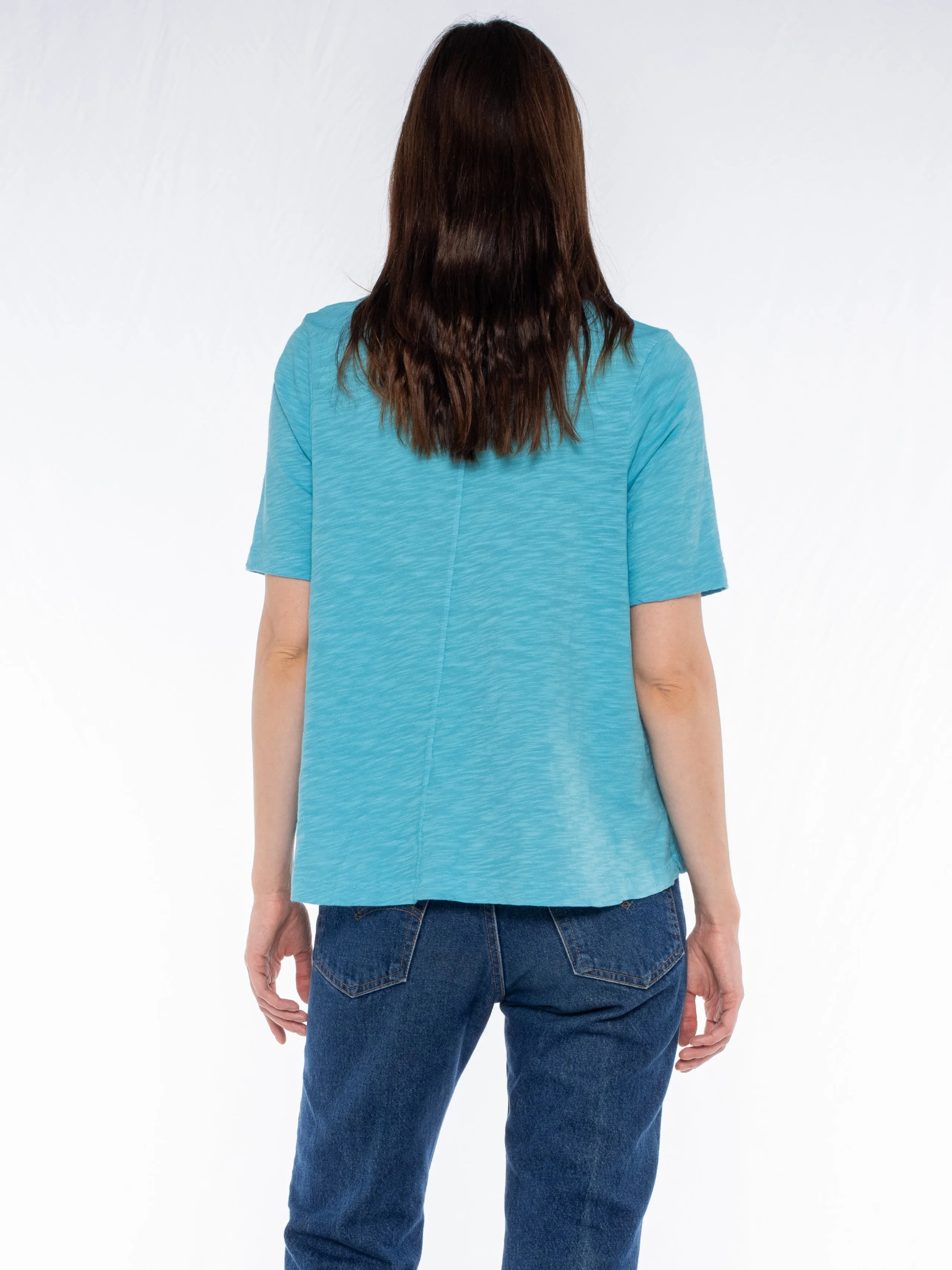 Elbow Sleeve Trapeze Top