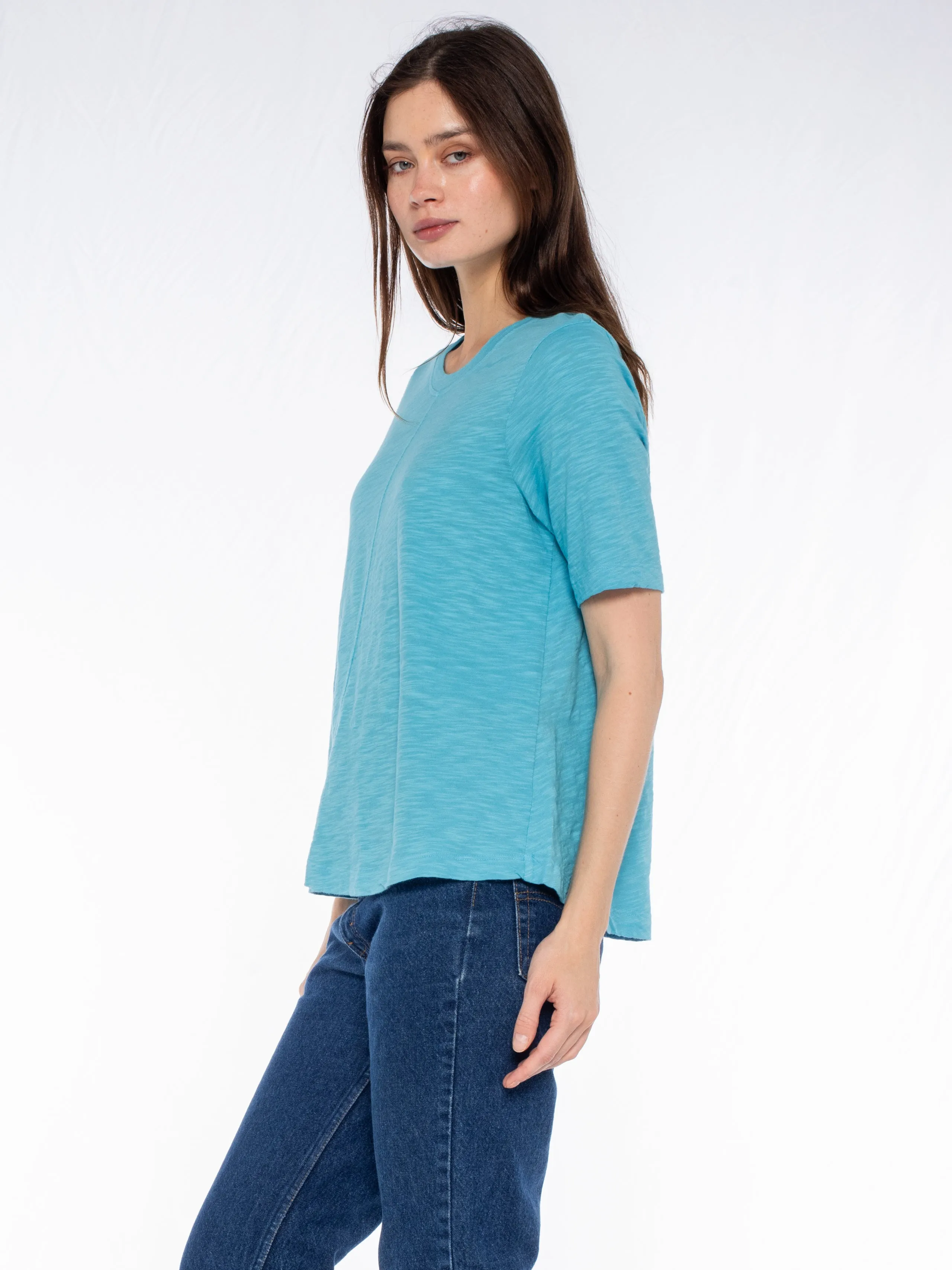 Elbow Sleeve Trapeze Top