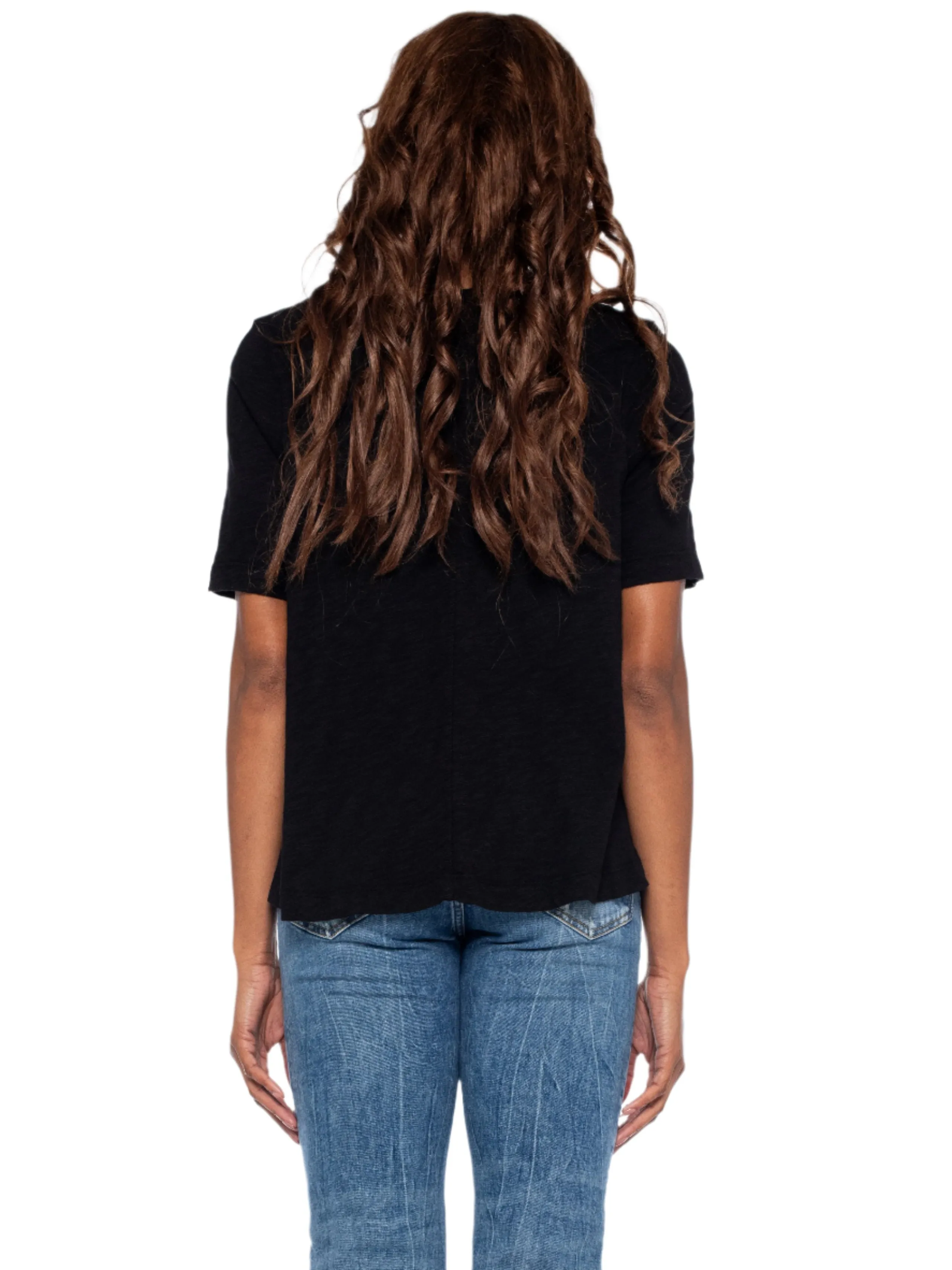 Elbow Sleeve Trapeze Top