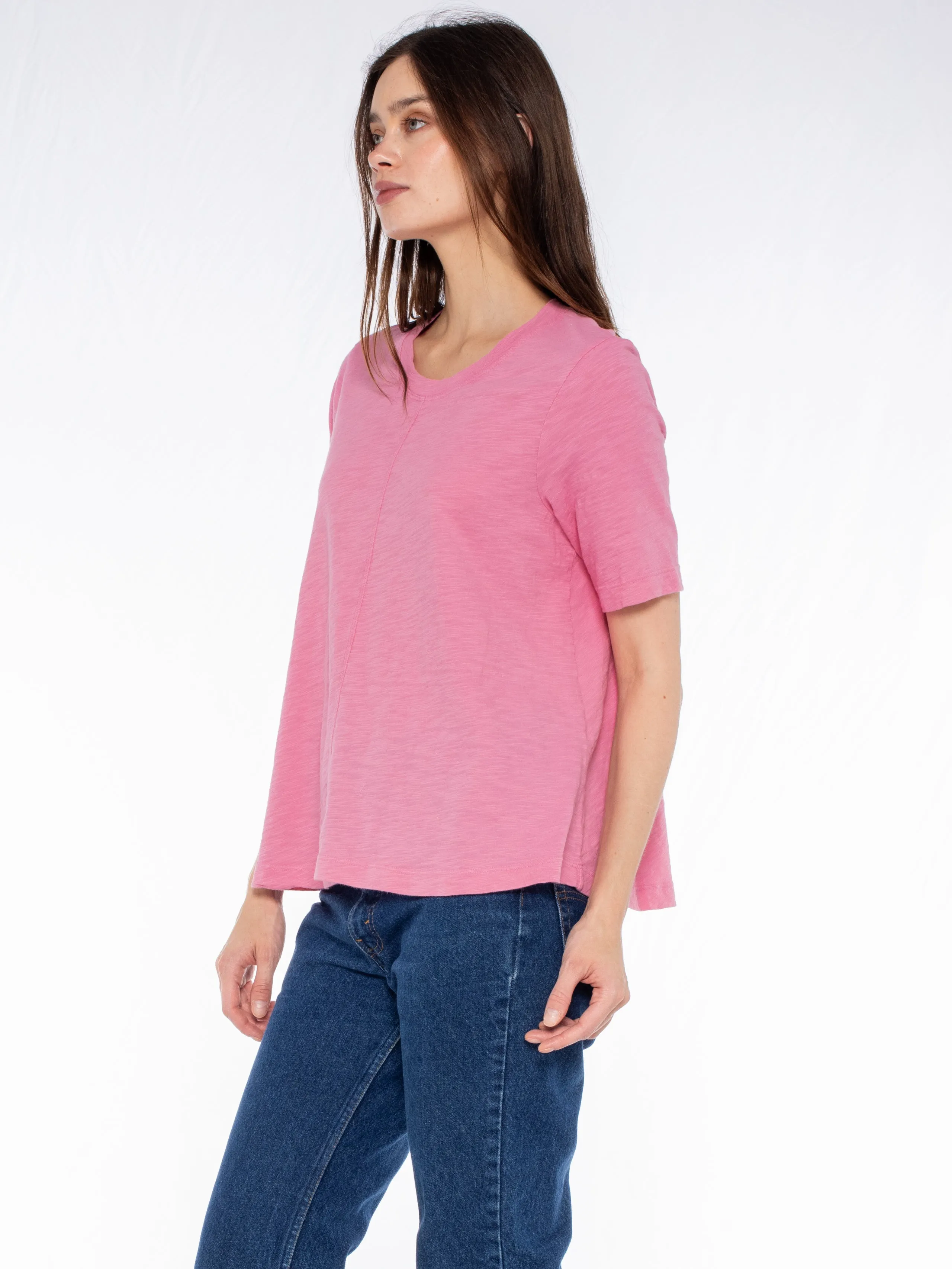 Elbow Sleeve Trapeze Top