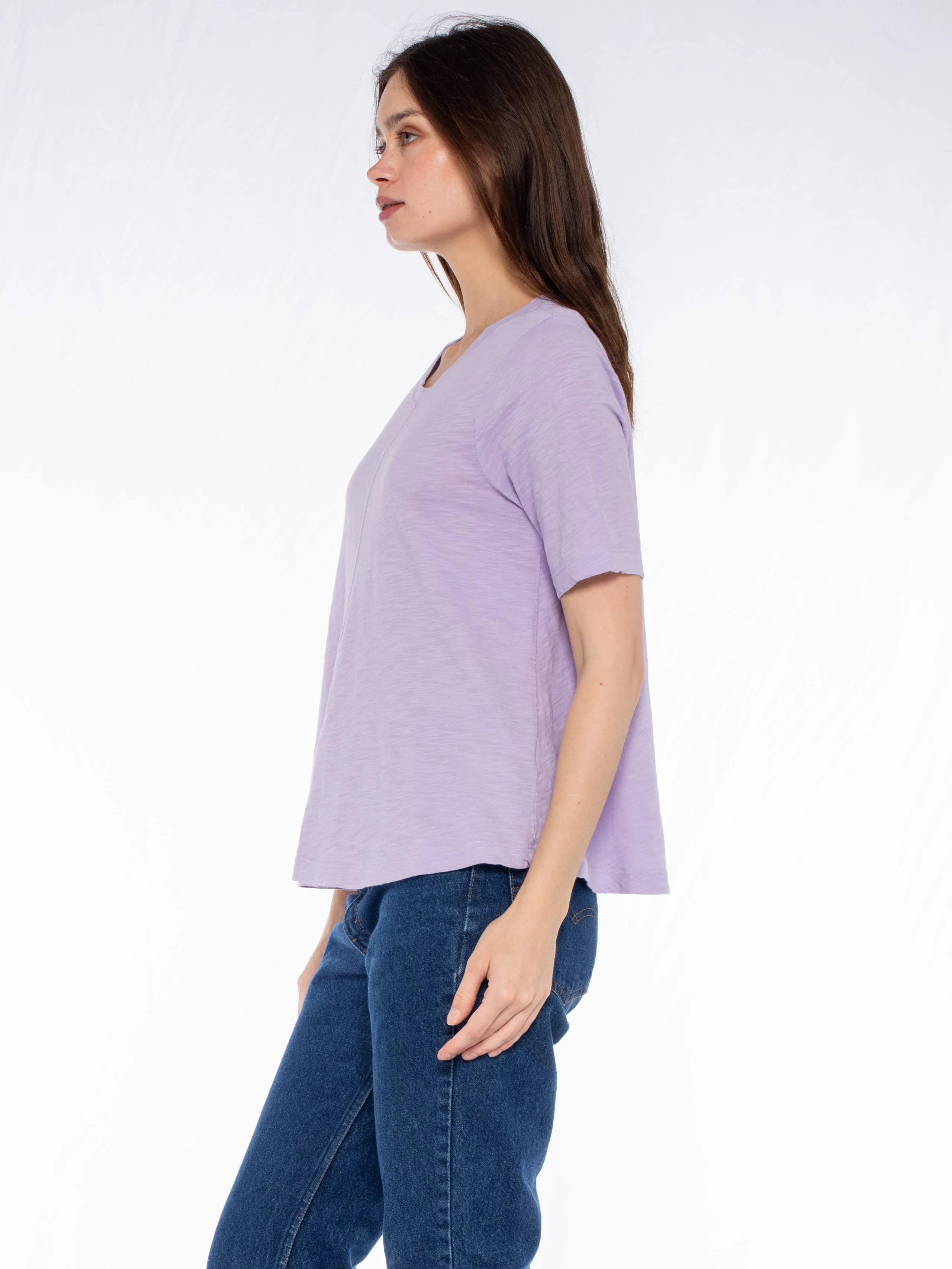 Elbow Sleeve Trapeze Top