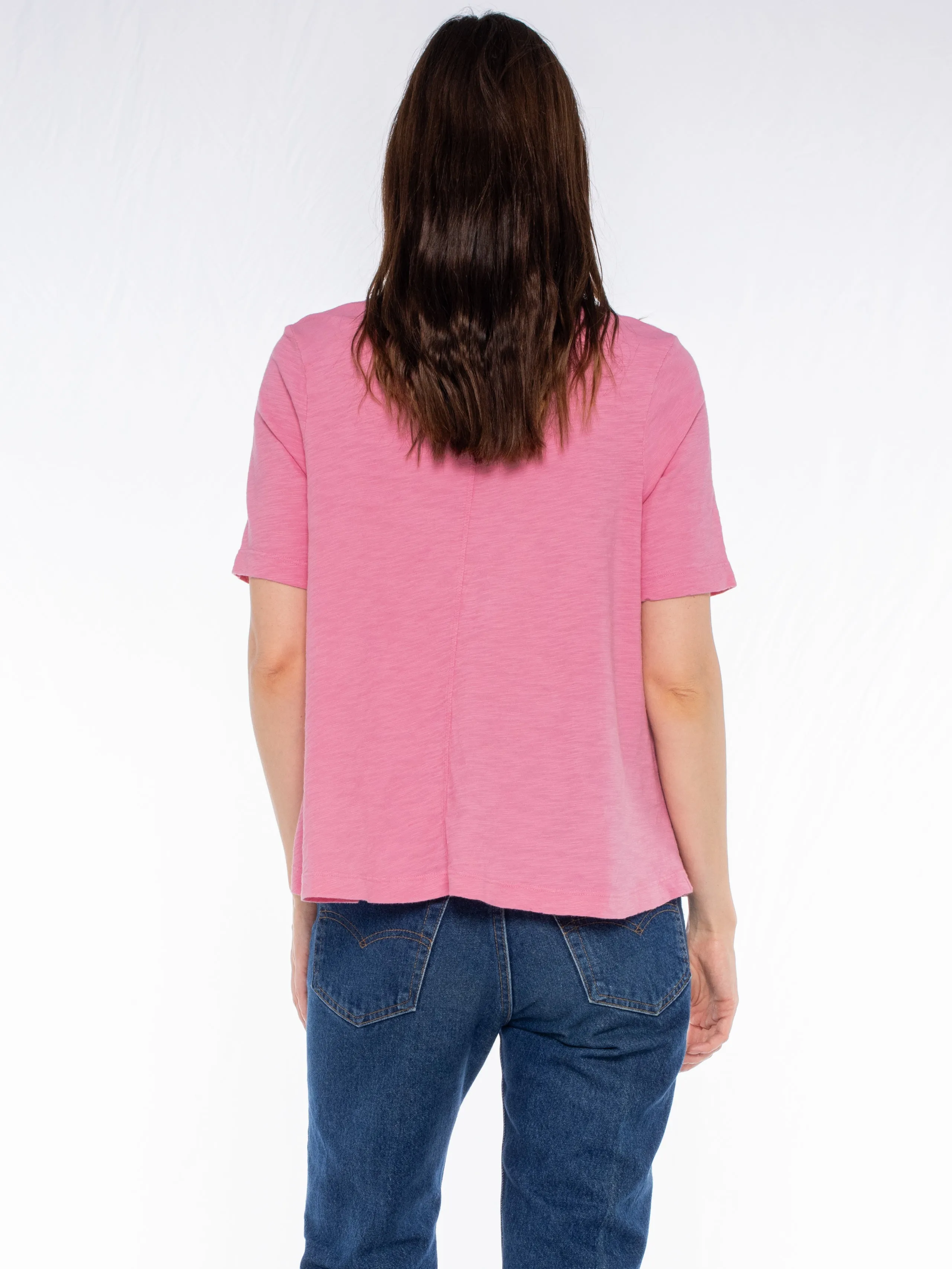 Elbow Sleeve Trapeze Top