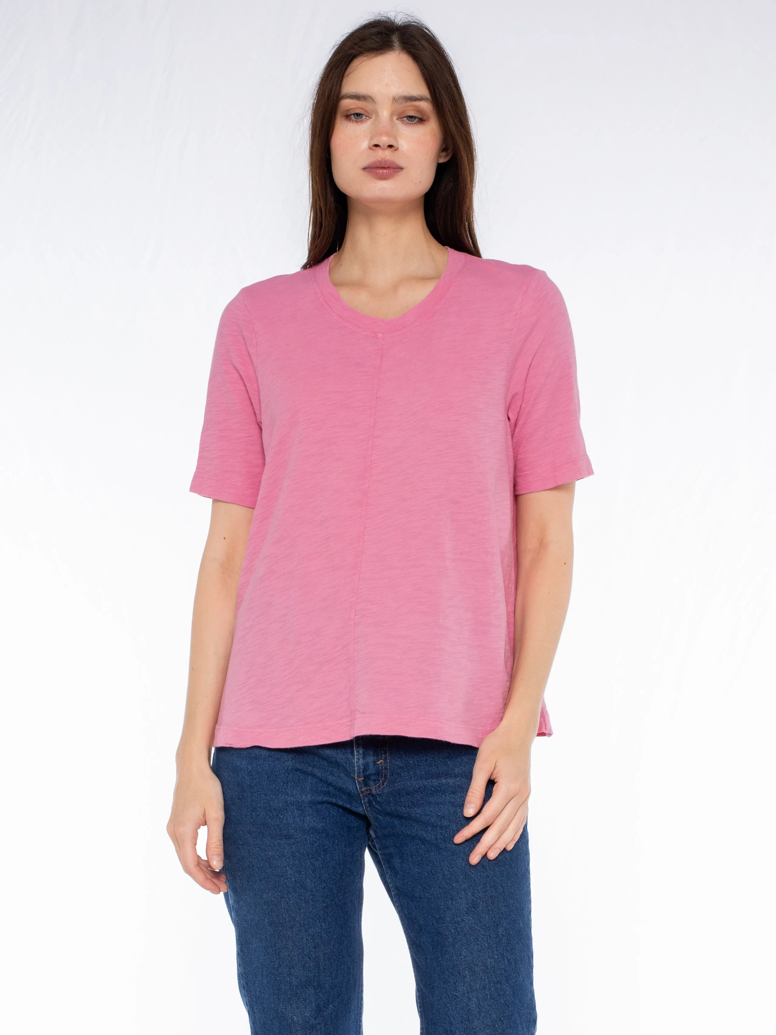 Elbow Sleeve Trapeze Top