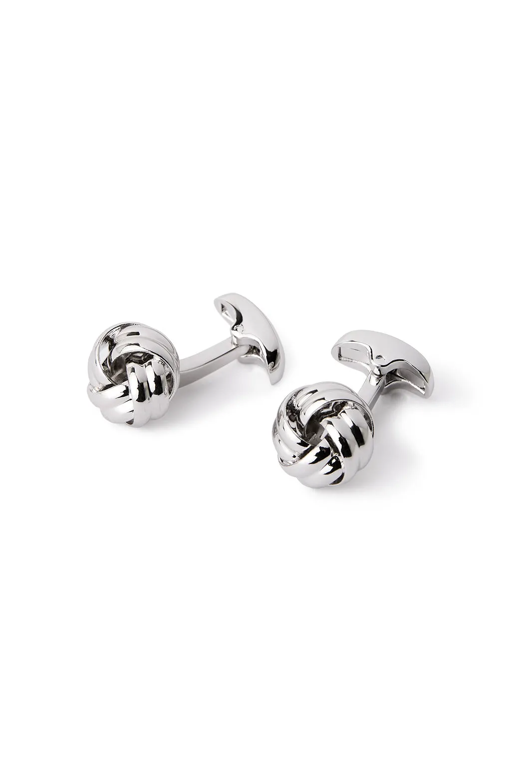 Elder Knot Rhodium Cufflink