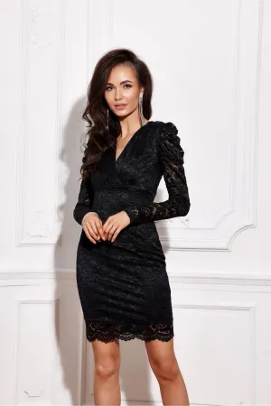 Elegant Wrap-Over Mini Dress
