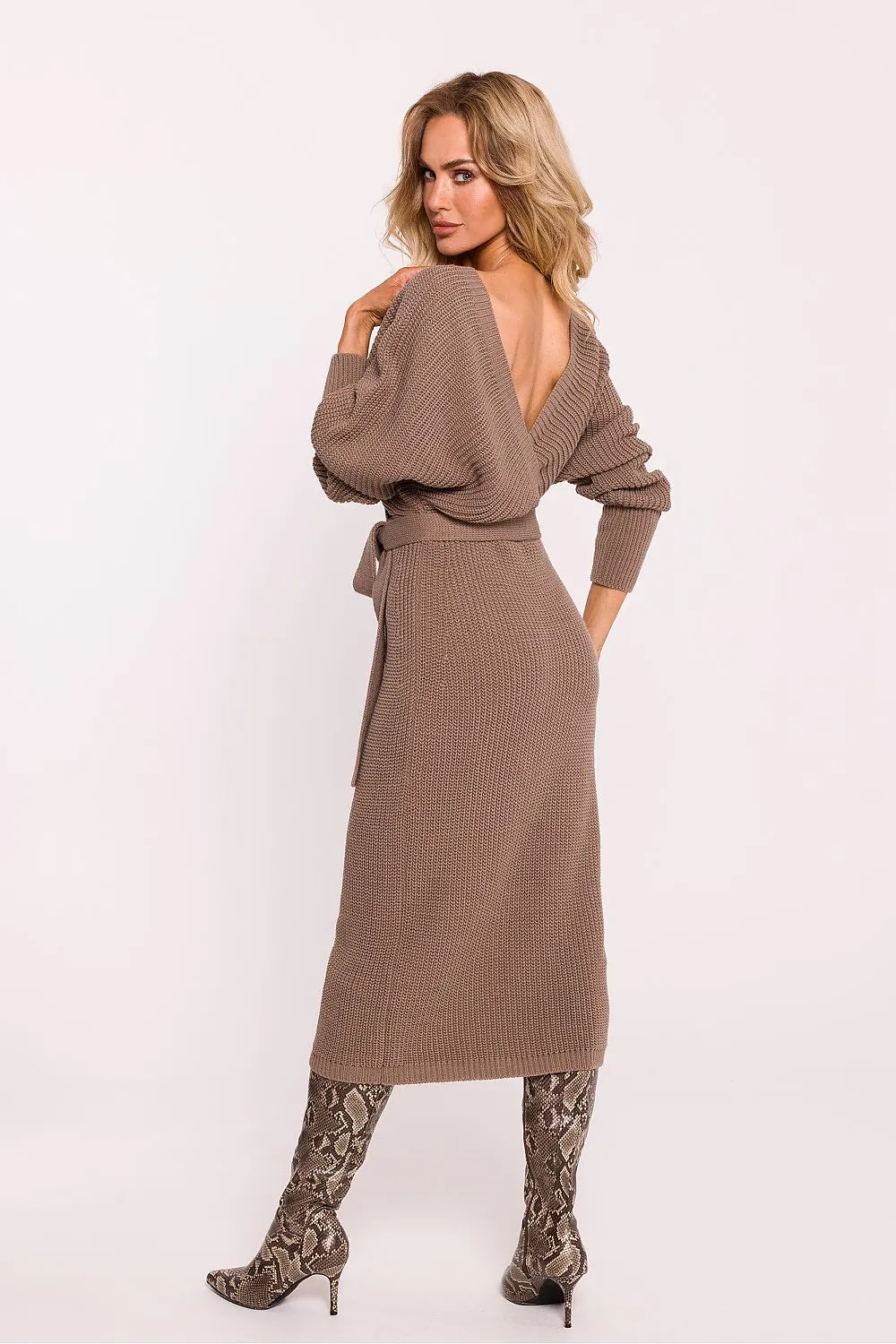 Elegant Wrap Top Kimono Dress