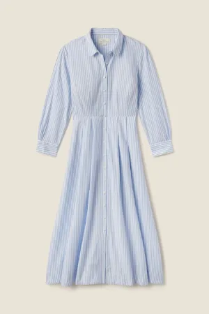 Emmelie Dress - Blue Coastal Stripe