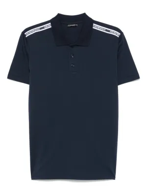 Emporio armani logo bomullspolo skjorta