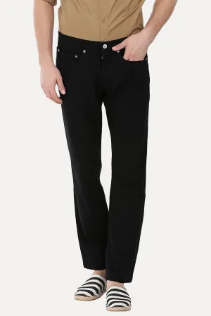 Enzyme Washed Black Slim Fit Pant