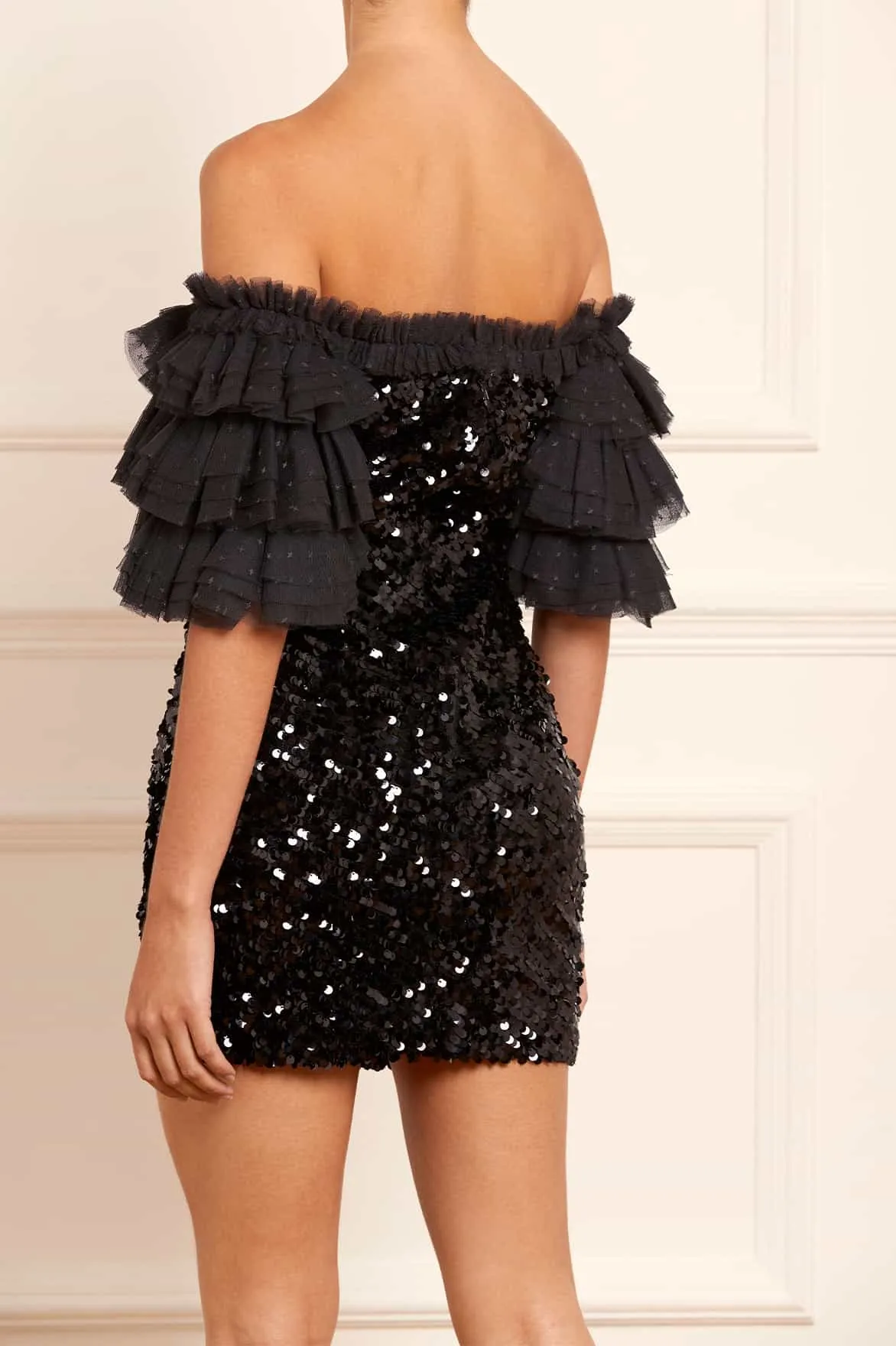 Essie Off-Shoulder Micro Mini Dress
