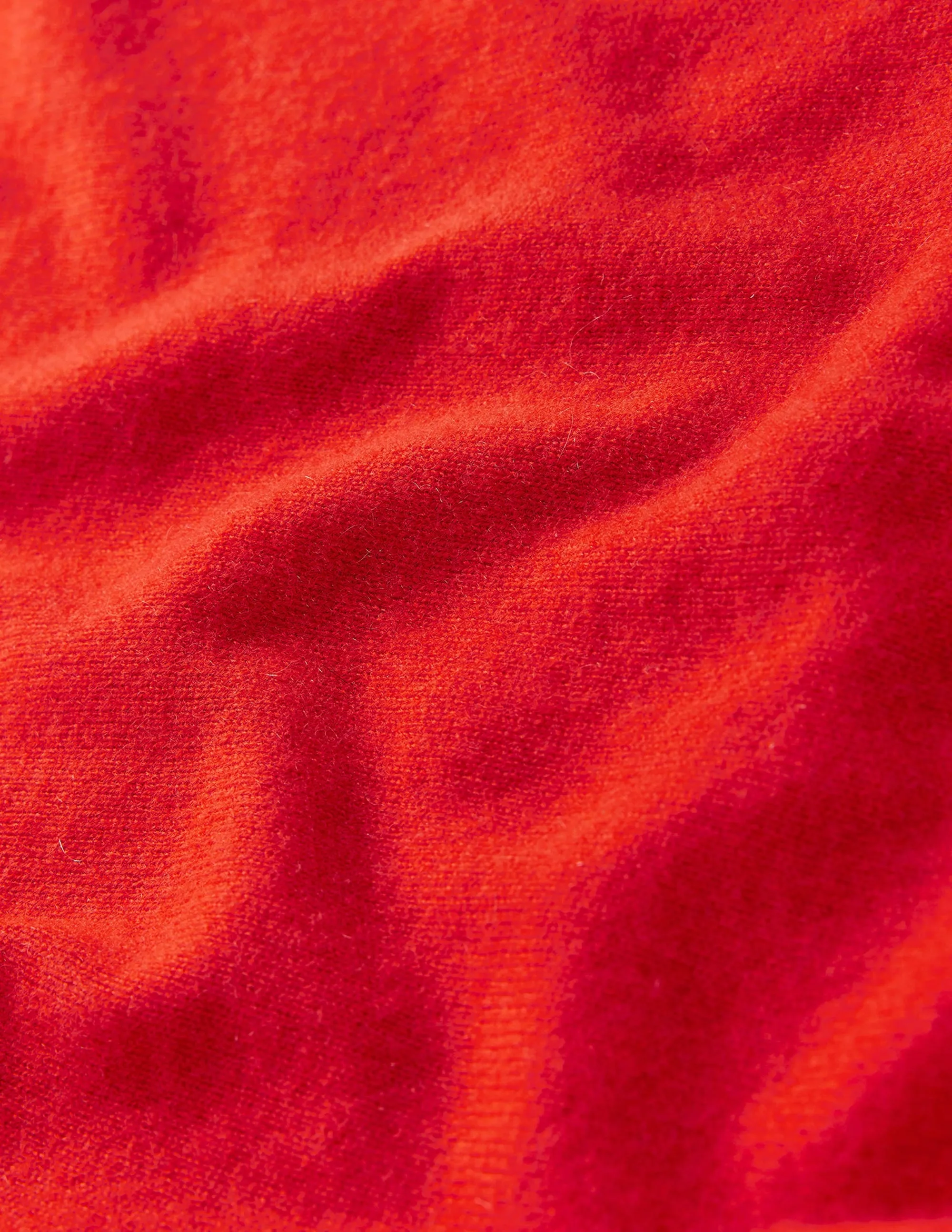 Eva Cashmere Crew Neck Jumper-Firecracker Red