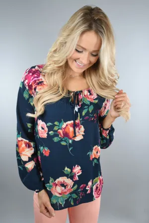 Everly ~ Love the Little Things Floral Top