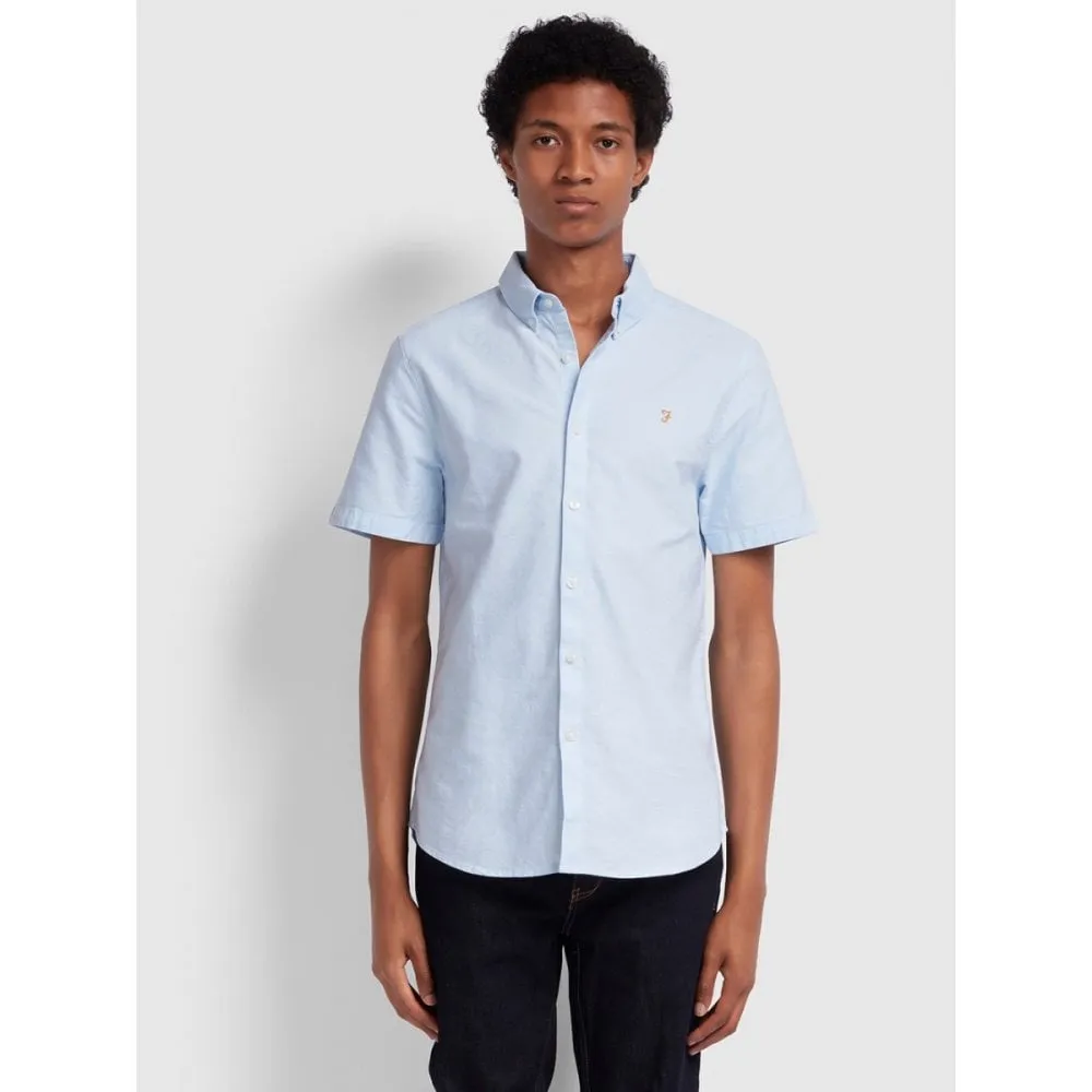 Farah Brewer Oxford Shirt Sky Blue