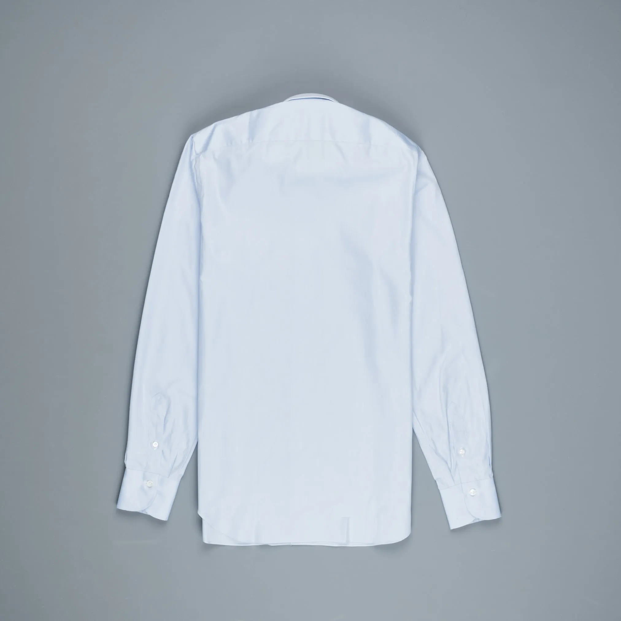 Finamore Napoli Shirt Eduardo Collar Alumo Castello Oxford Light Blue