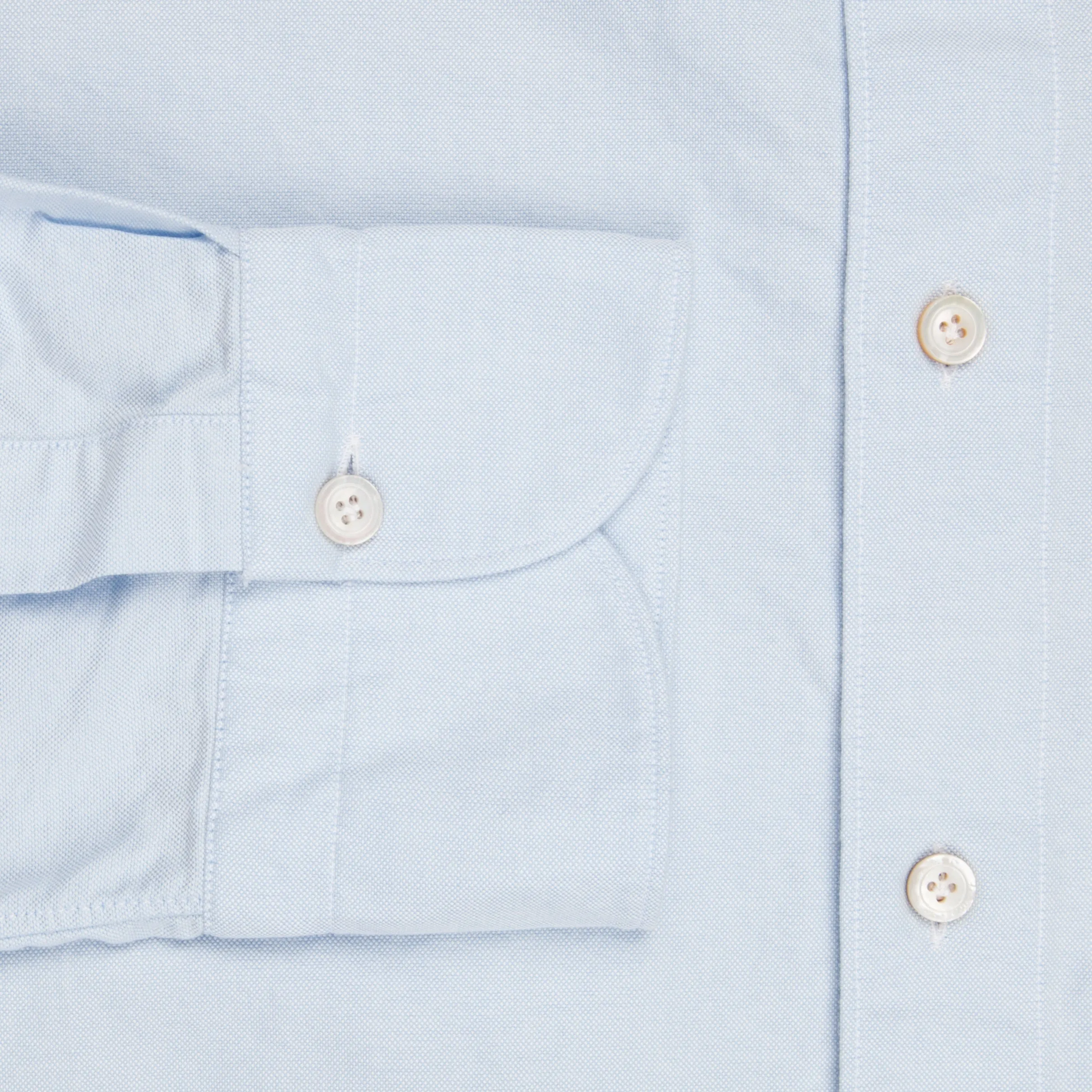 Finamore washed Gaeta shirt Sergio collar brushed oxford blue