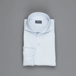 Finamore washed Gaeta shirt Sergio collar brushed oxford blue