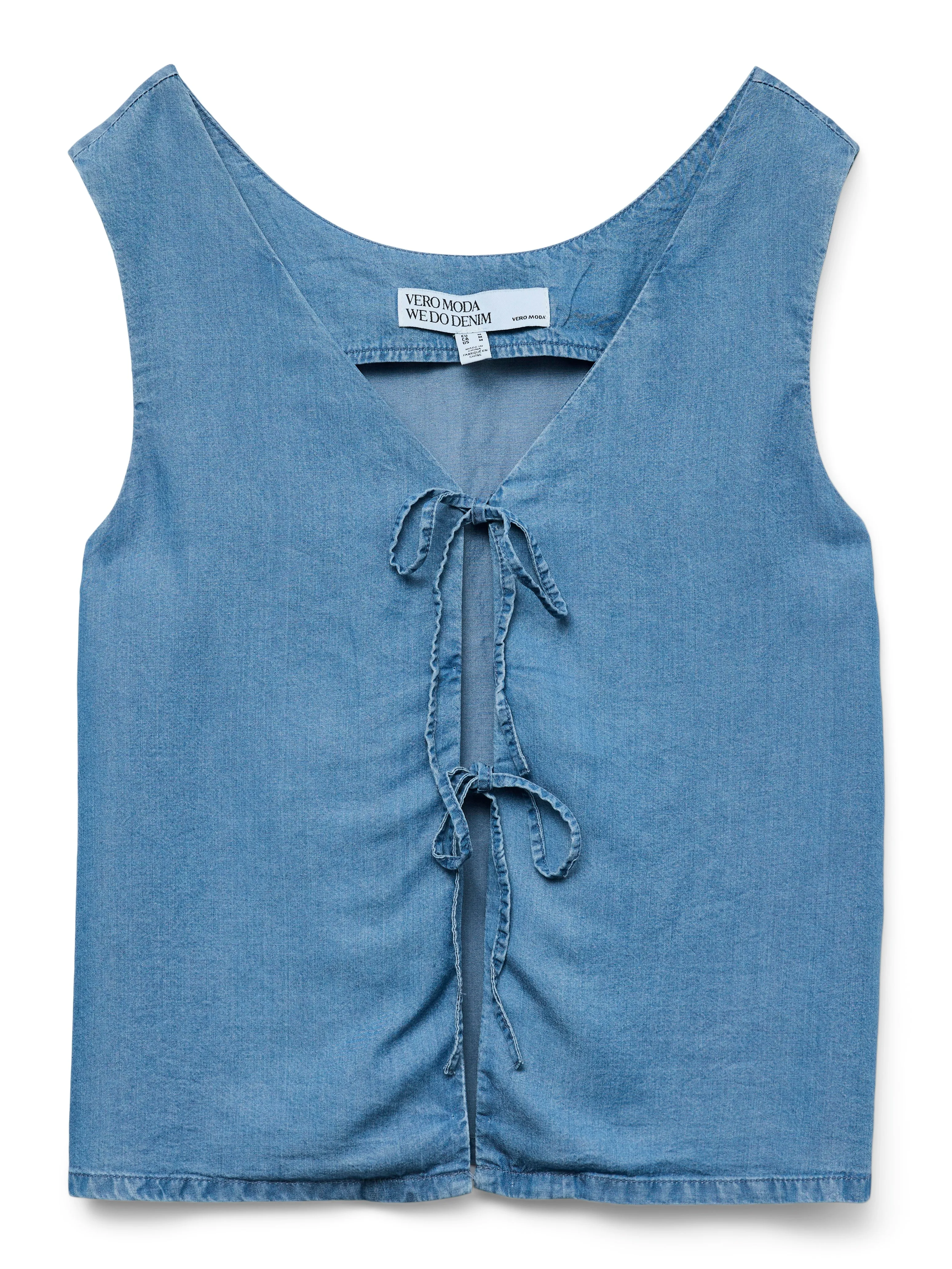 Fleur Tie Front Vest/Waistcoat
