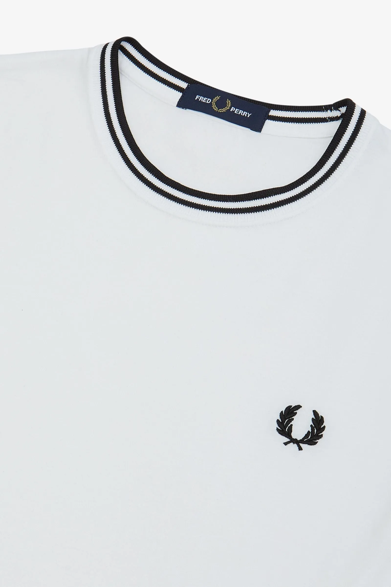 Fred Perry M1588 Twin Tipped T-Shirt White