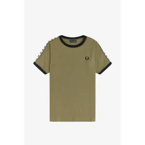 Fred Perry M6347 Taped Ringer T-Shirt Sage