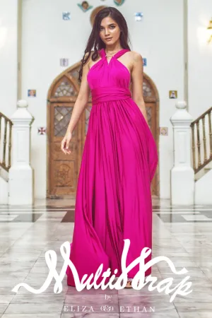 FUCHSIA MULTI WRAP DRESS