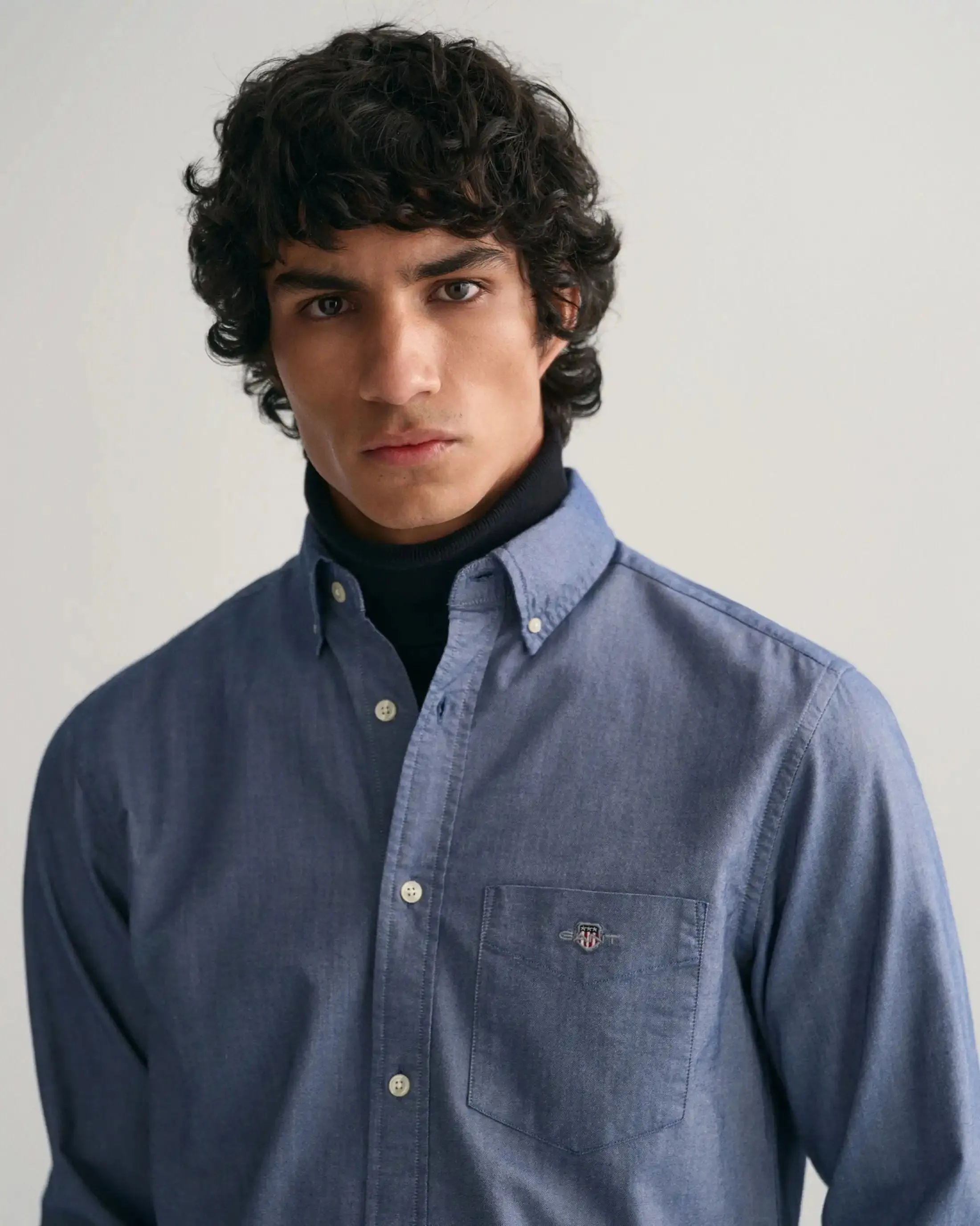 GANT Mens Regular Oxford Shirt Persian Blue