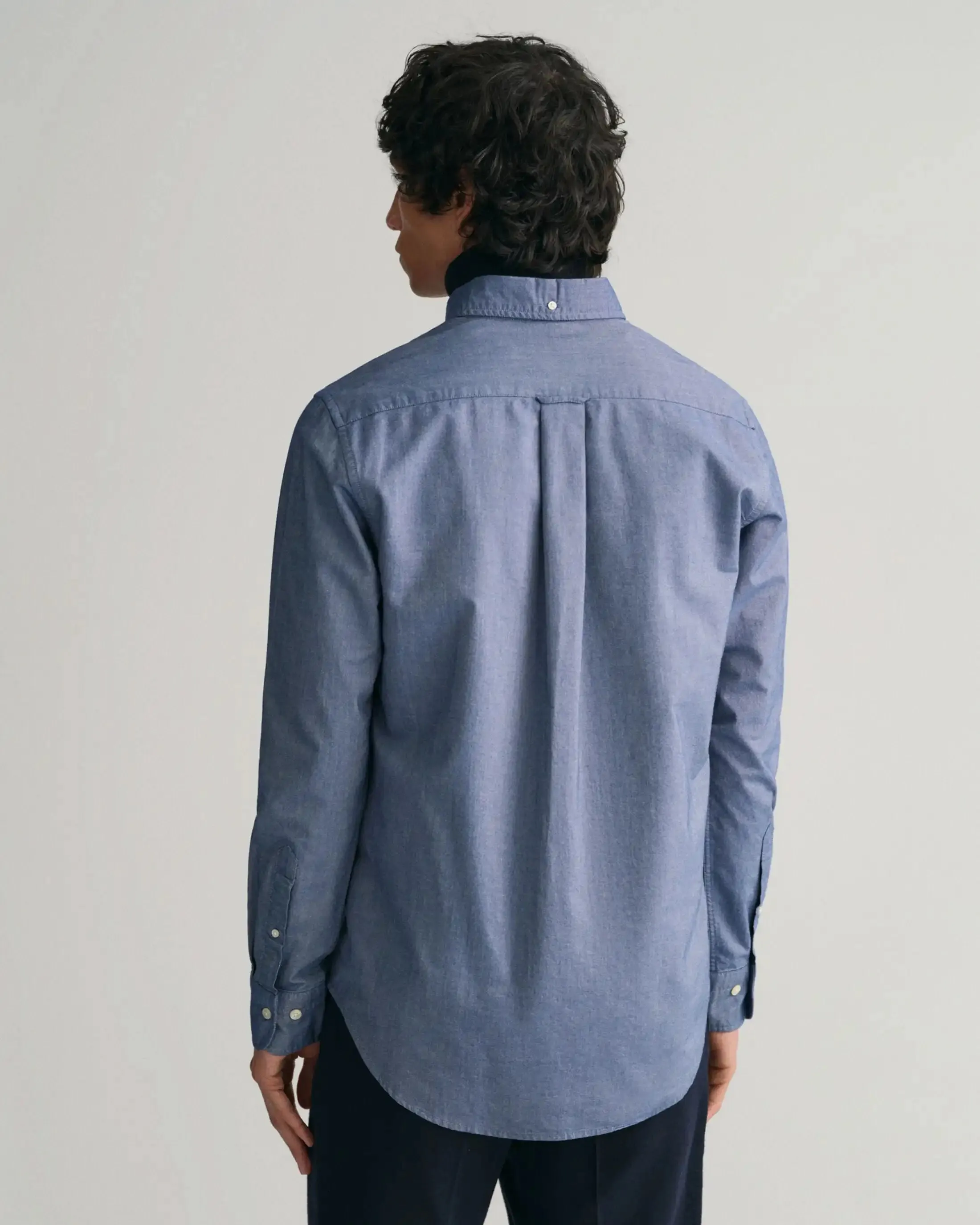 GANT Mens Regular Oxford Shirt Persian Blue