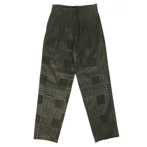 Gianni Versace Vintage Green Leather Pants Fit 30/31" Waist