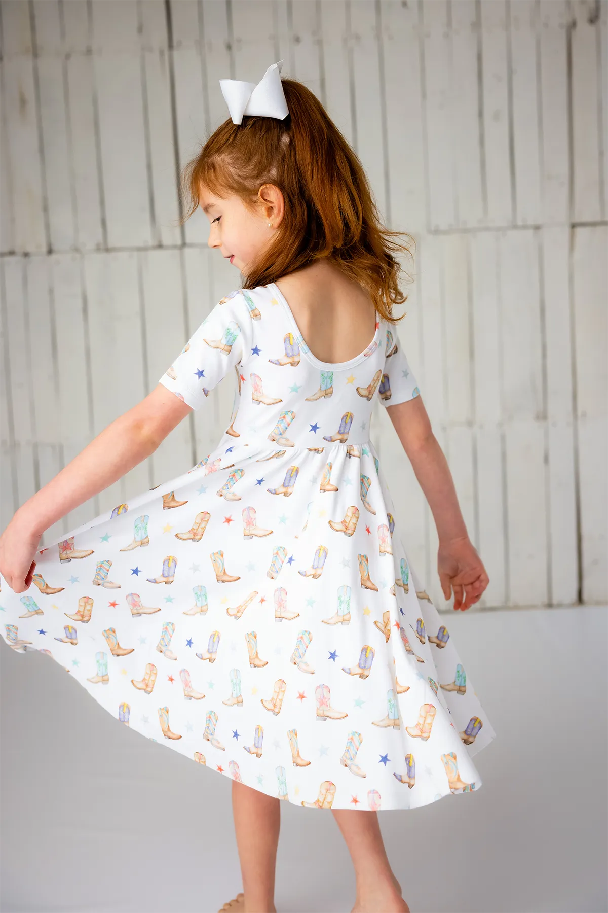 Giddy Up Organic Cotton Dress for Kids