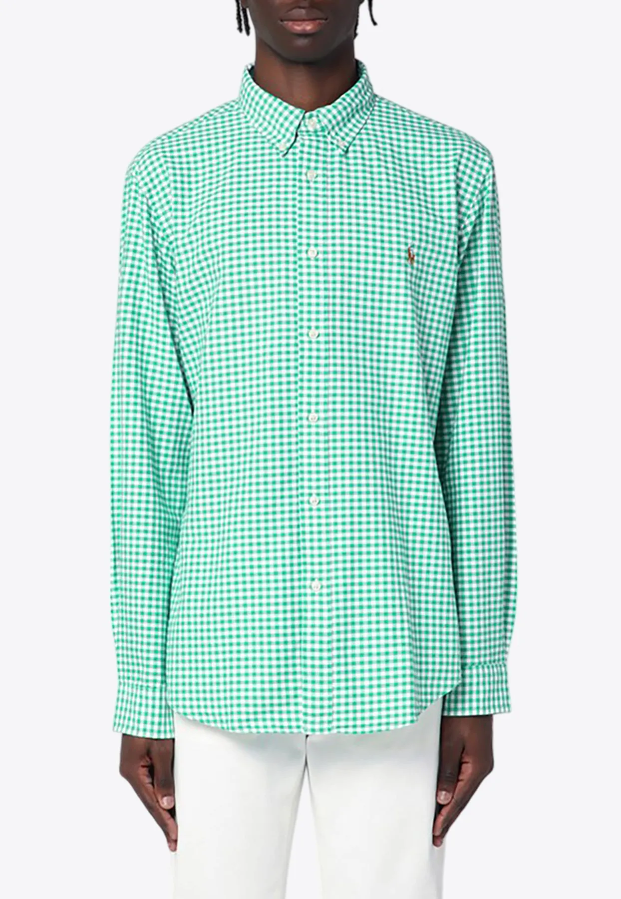 Gingham Check Oxford Shirt