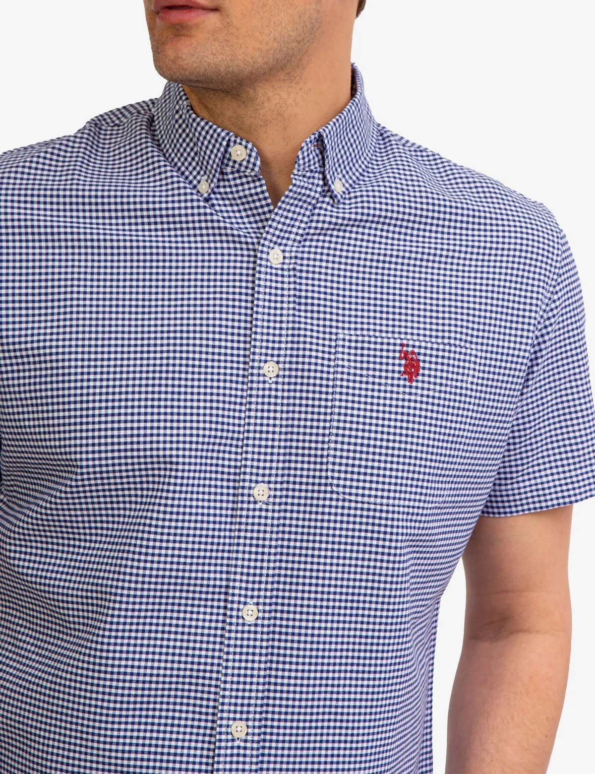 GINGHAM OXFORD SHORT SLEEVE SHIRT