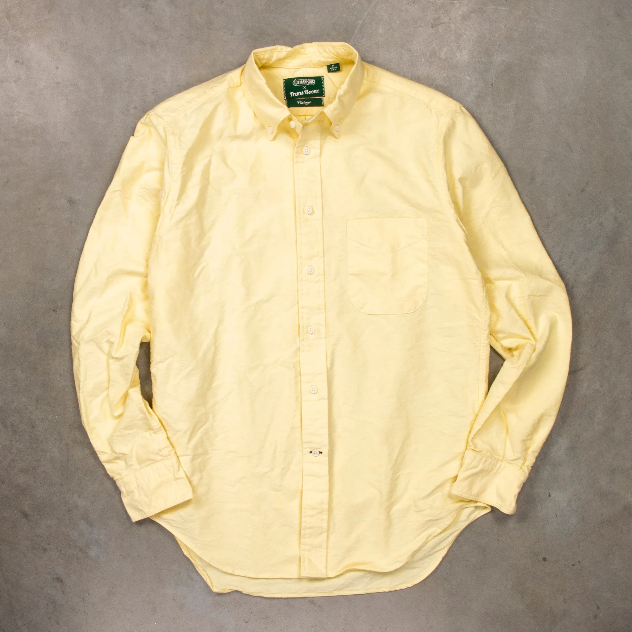 Gitman Vintage x Frans Boone Japanese Oxford Lemon