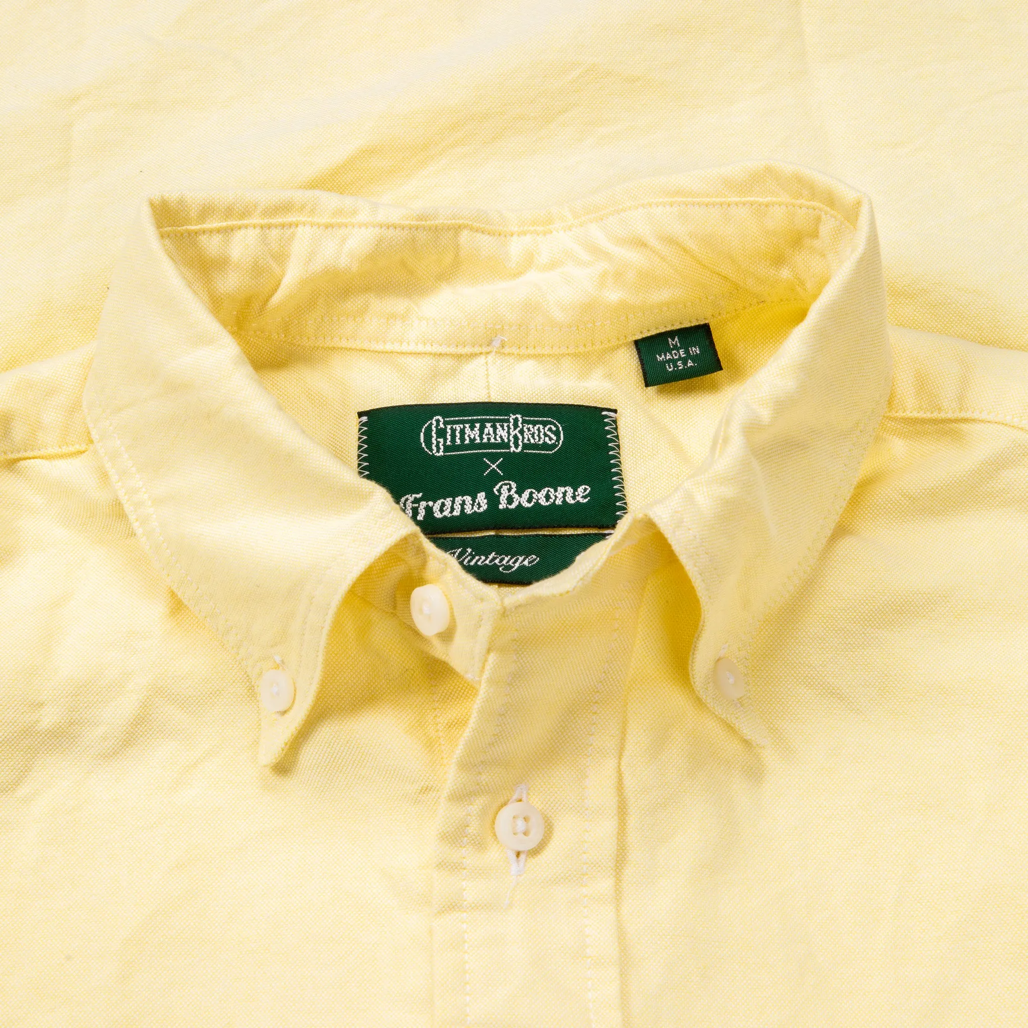 Gitman Vintage x Frans Boone Japanese Oxford Lemon