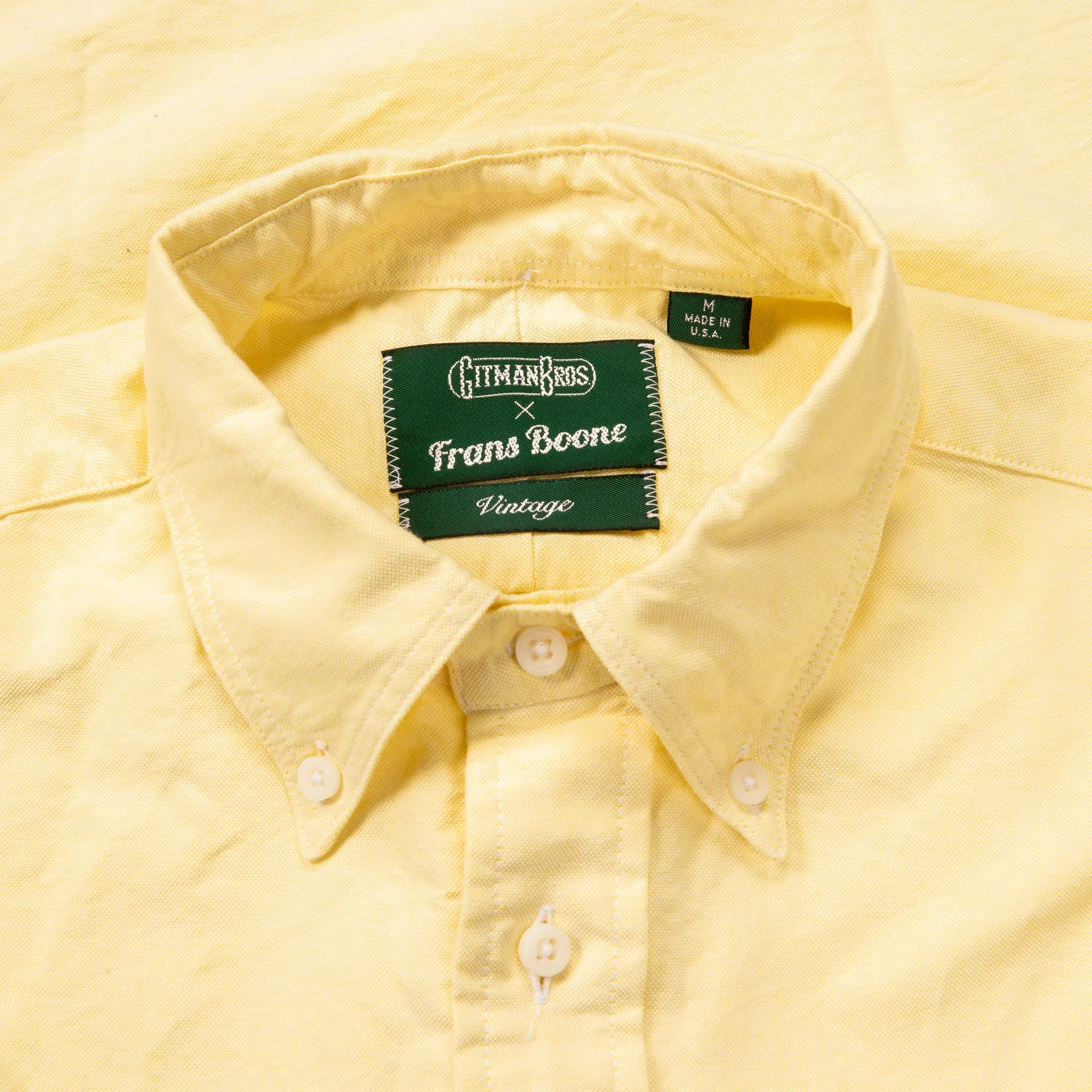 Gitman Vintage x Frans Boone Japanese Oxford Lemon