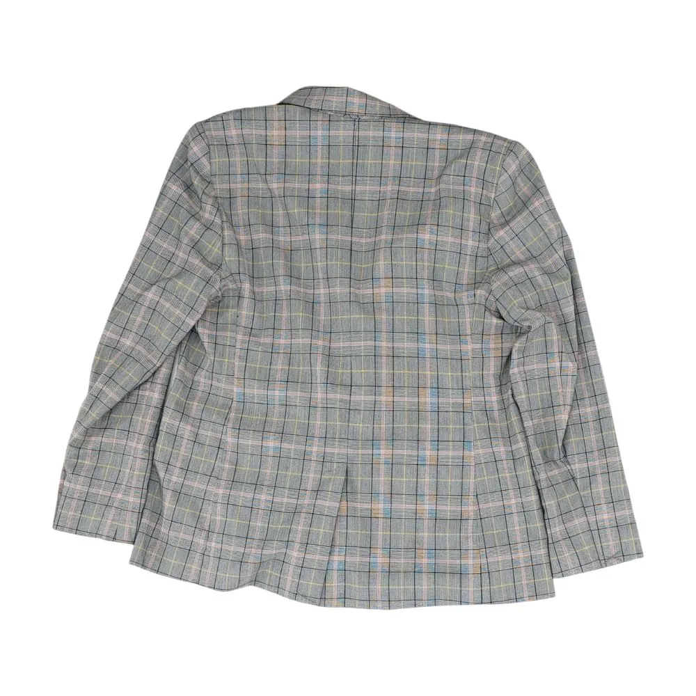 Gray Plaid Blazer