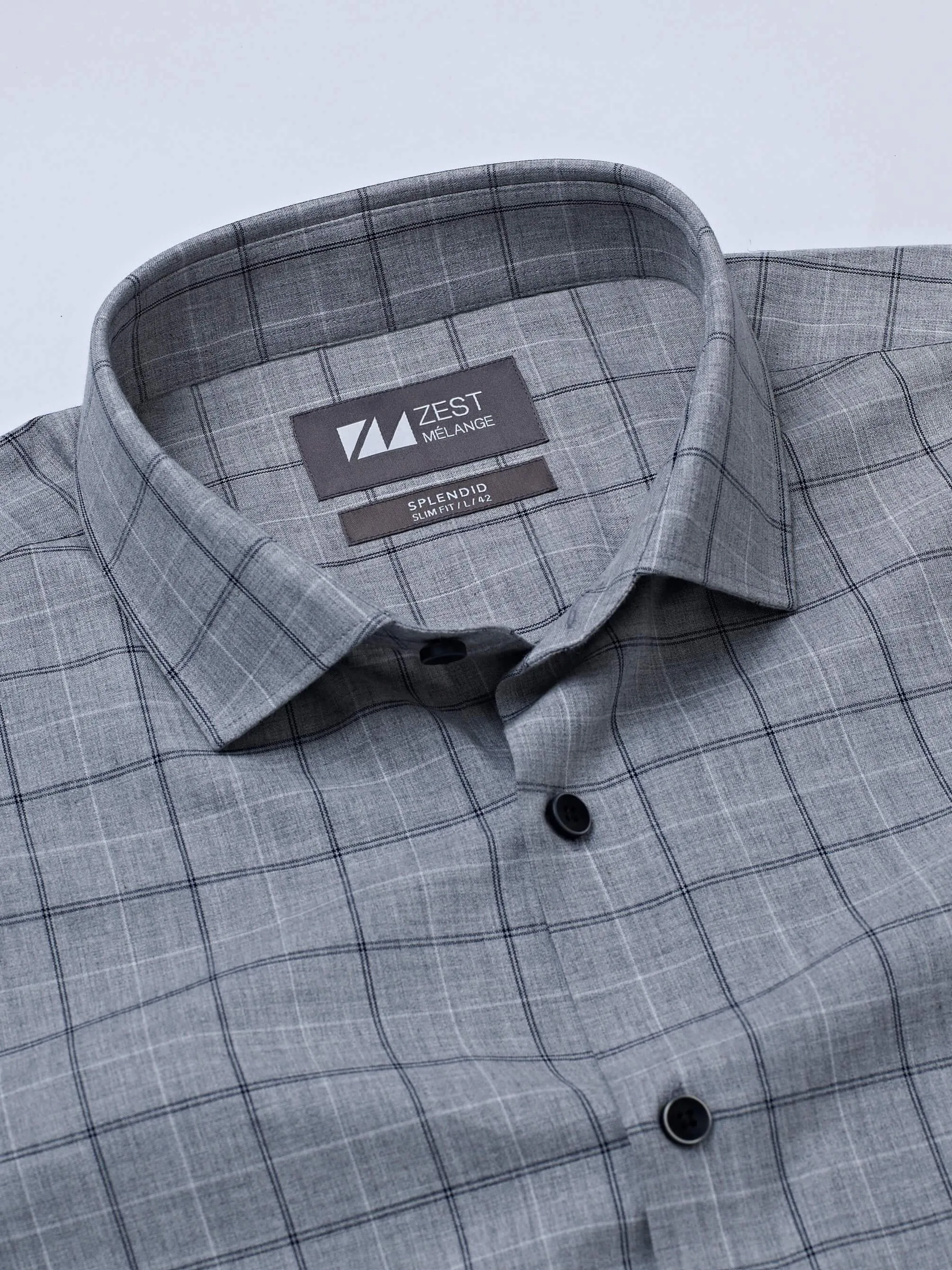 Grey Checks Shirt