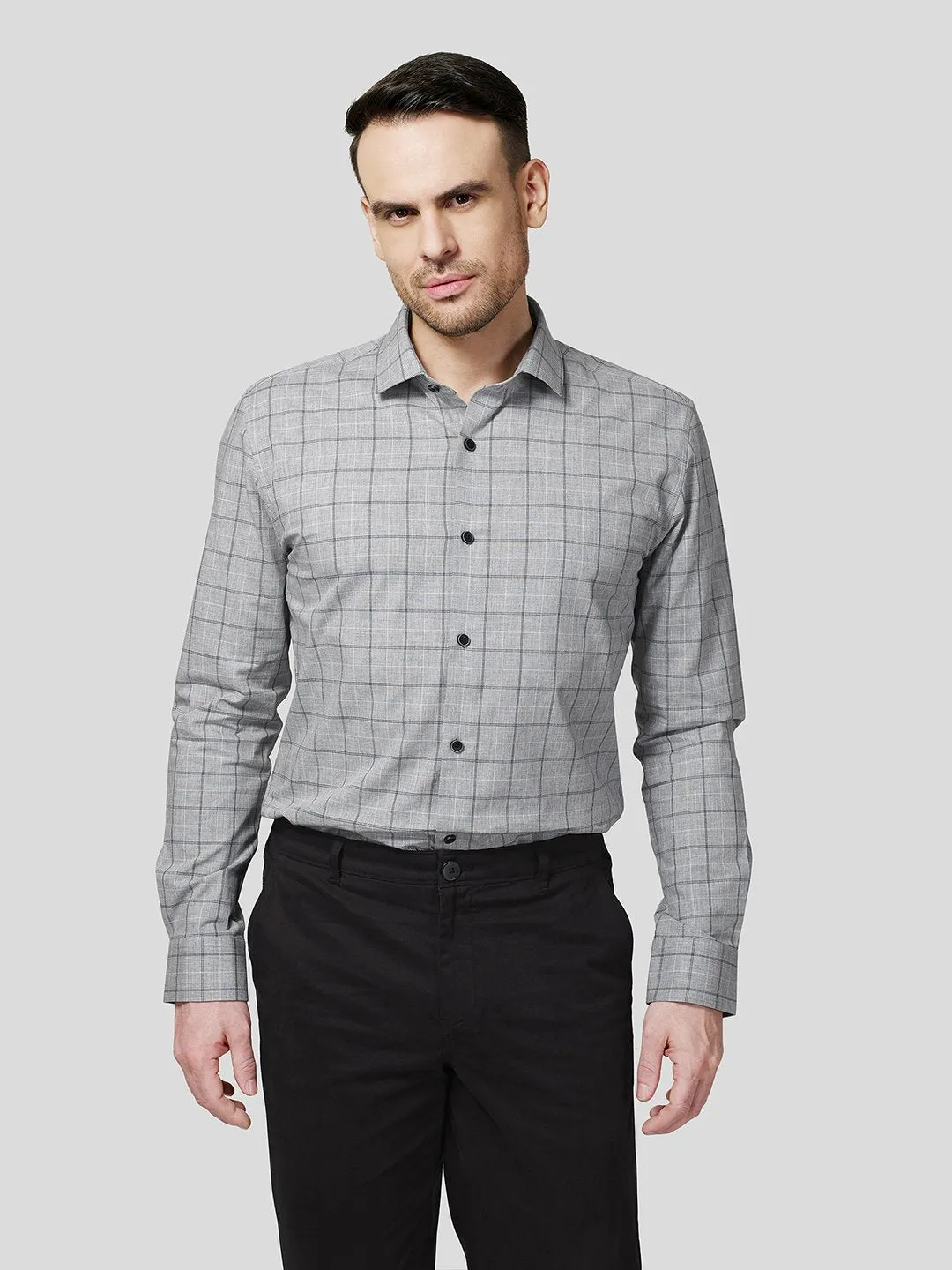 Grey Checks Shirt