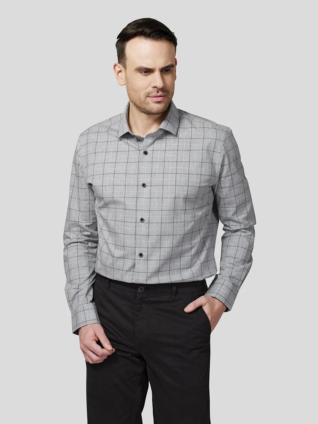 Grey Checks Shirt