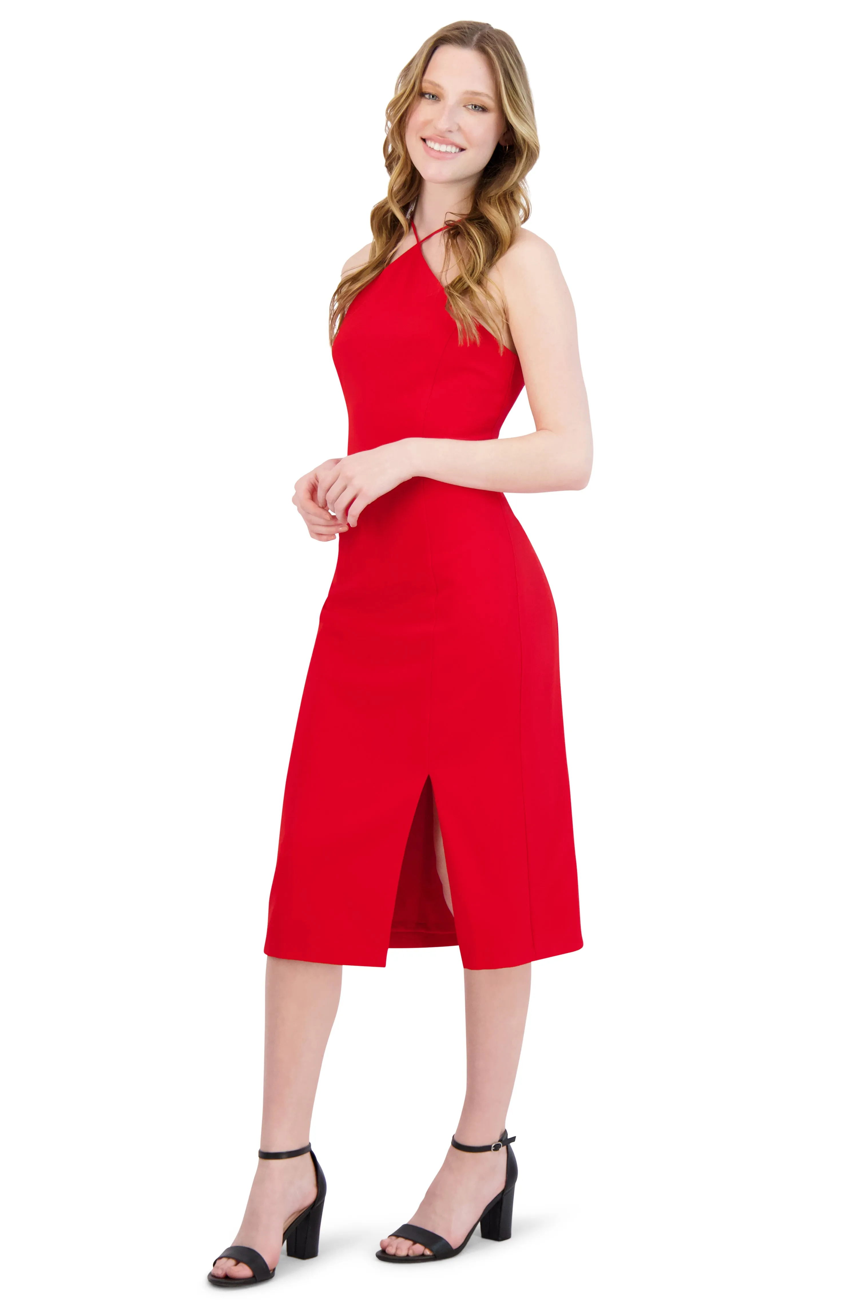 Halter Neck Sheath Dress