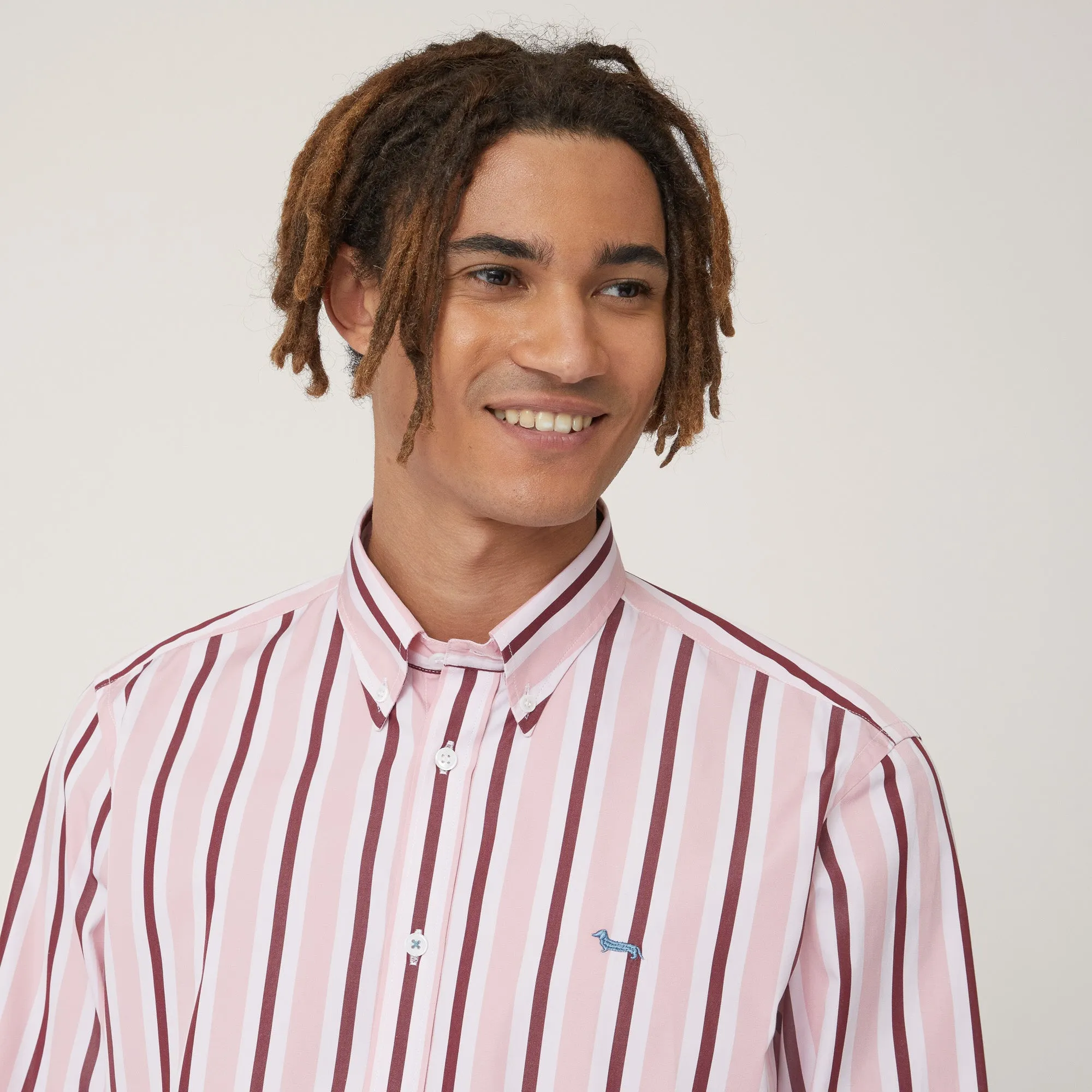 Harmont & Blaine Vertical Stripe Shirt - Red