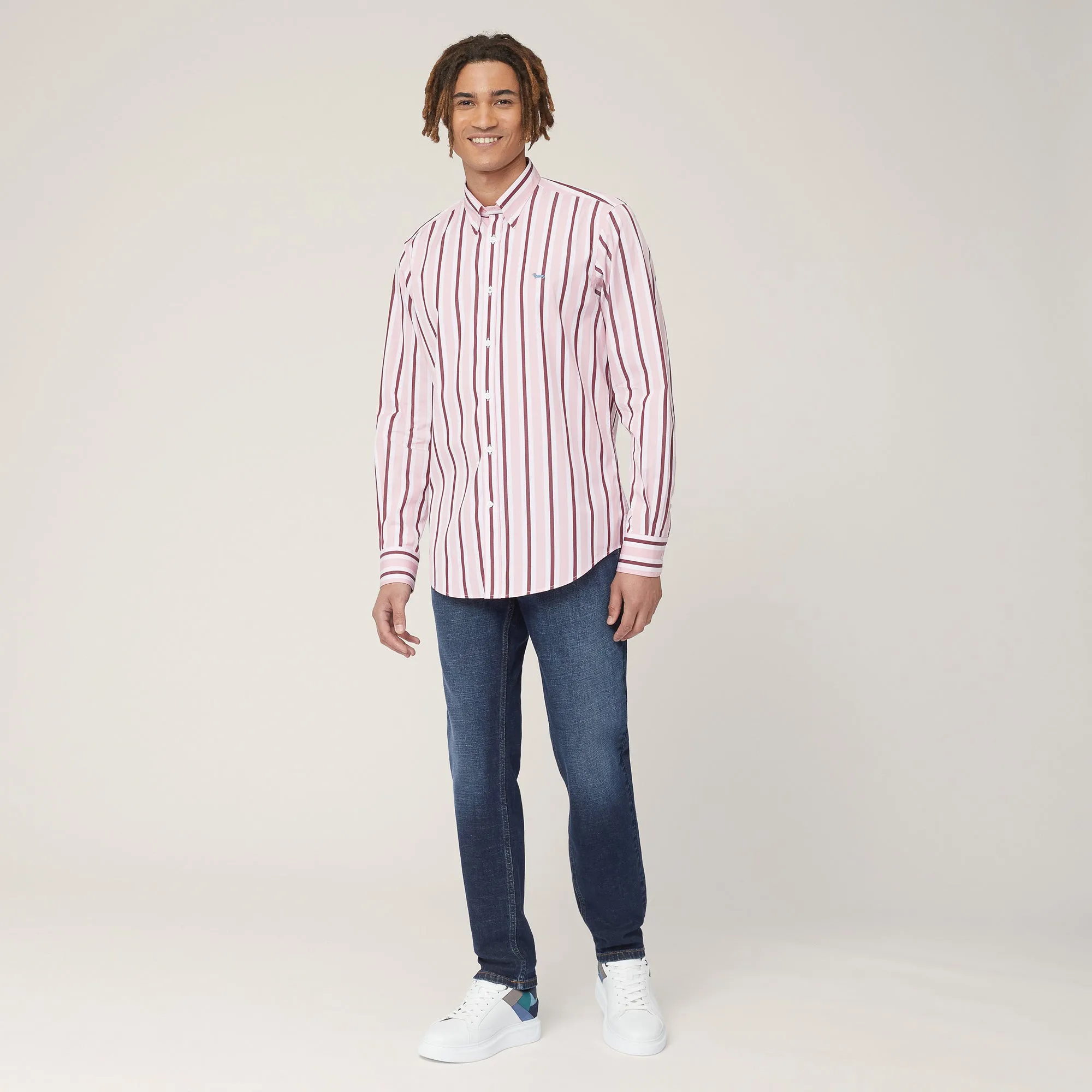 Harmont & Blaine Vertical Stripe Shirt - Red