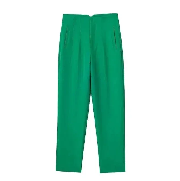 High waist casual formal trousers