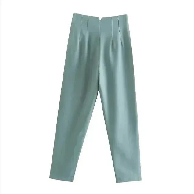 High waist casual formal trousers