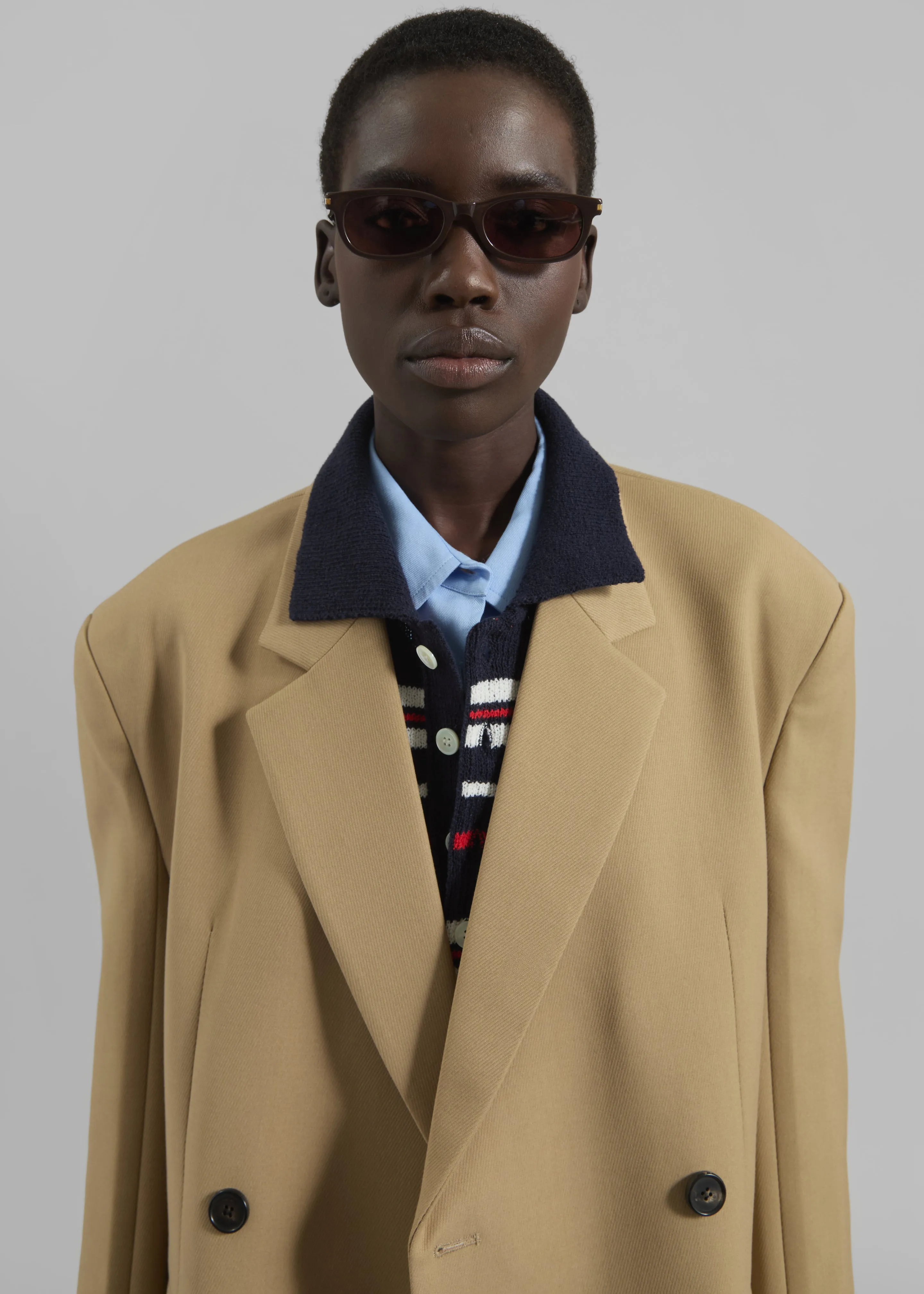 Hisar Boxy Blazer - Camel
