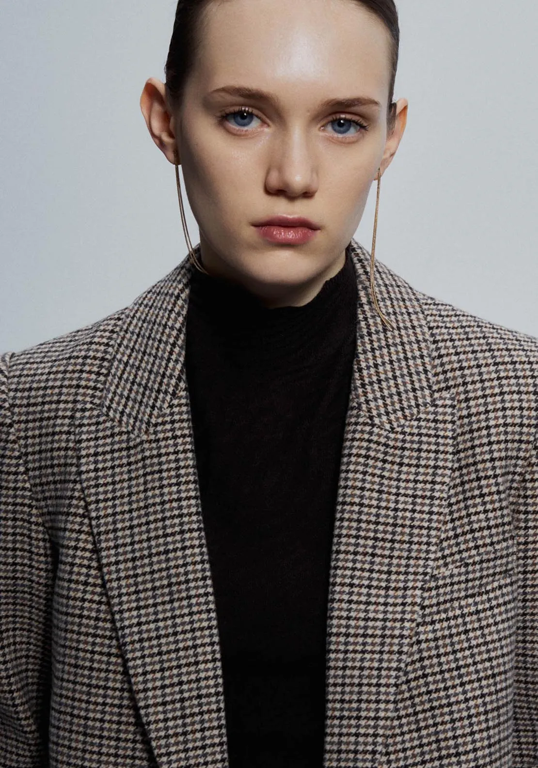 Houndstooth blazer - Blue