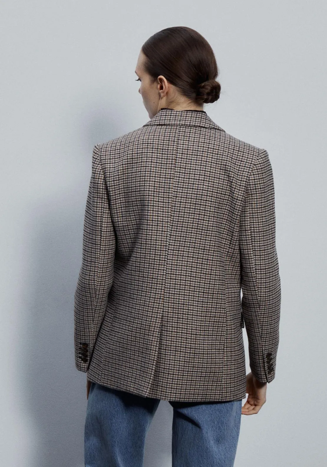 Houndstooth blazer - Blue