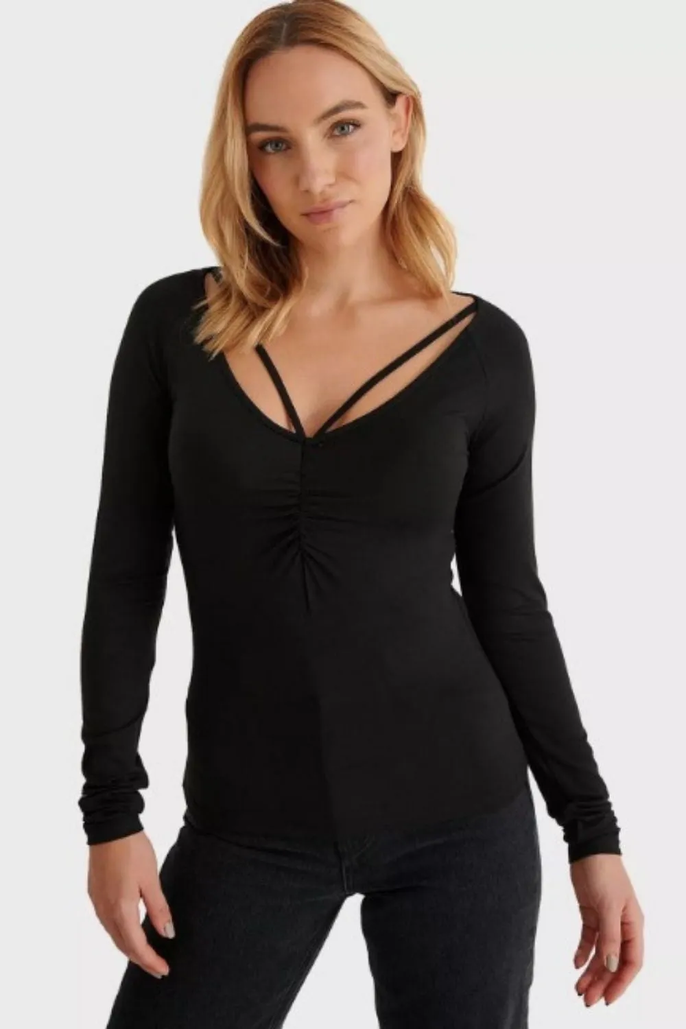 I Dont Understand Black Full Sleeve Top