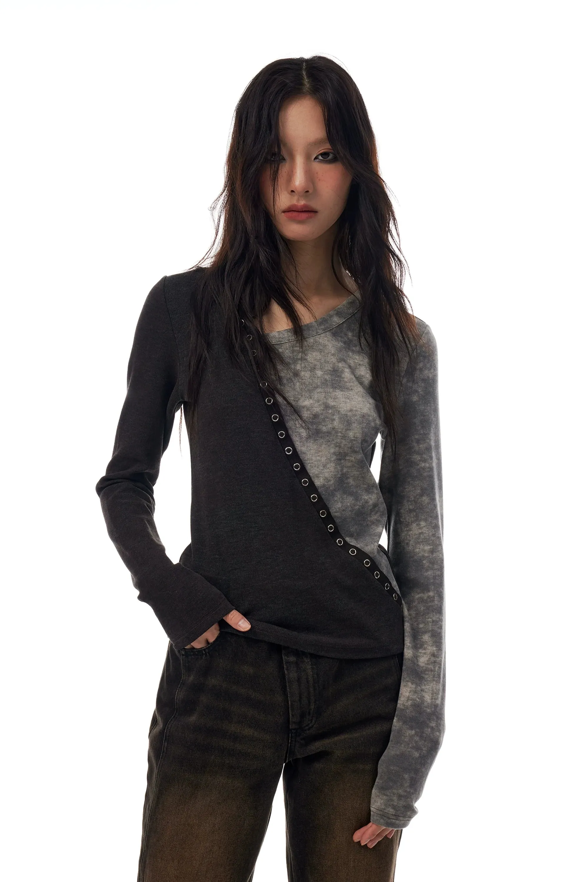 Irregular Asymmetrical Knit Top